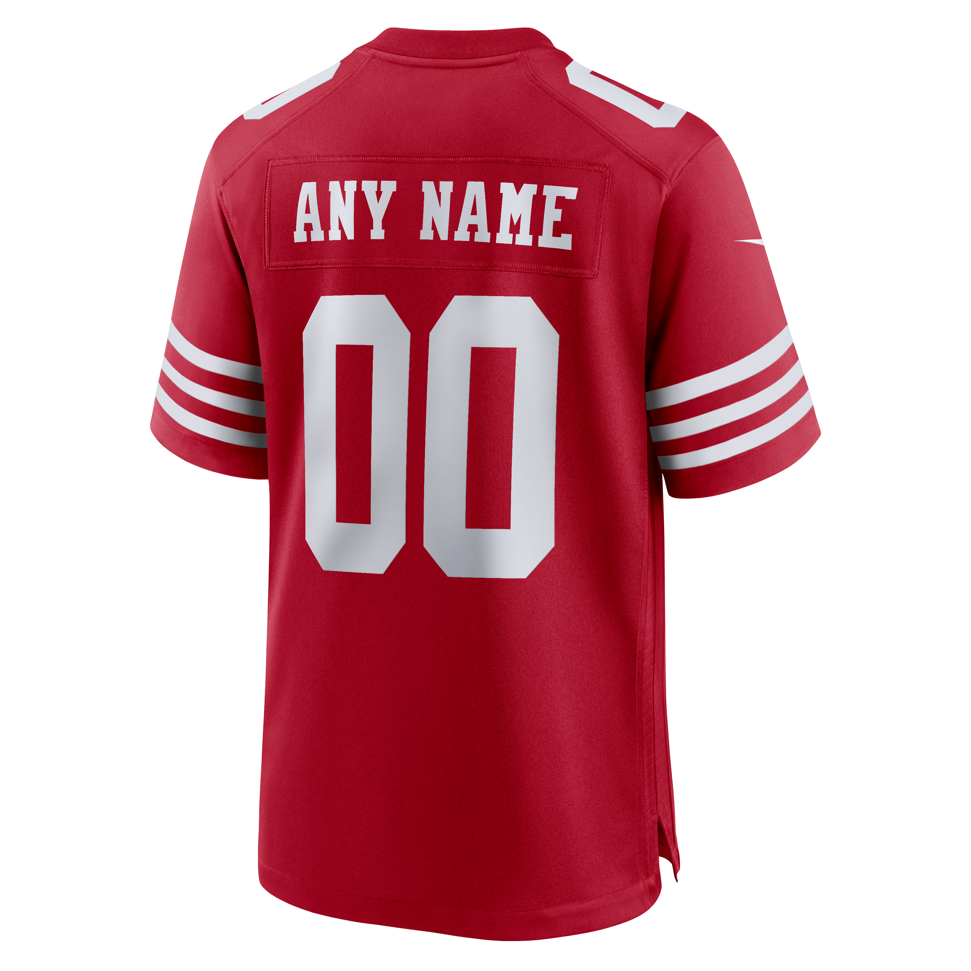 Men's San Francisco 49Ers Nike Scarlet 80Th Anniversary Custom Game Jersey