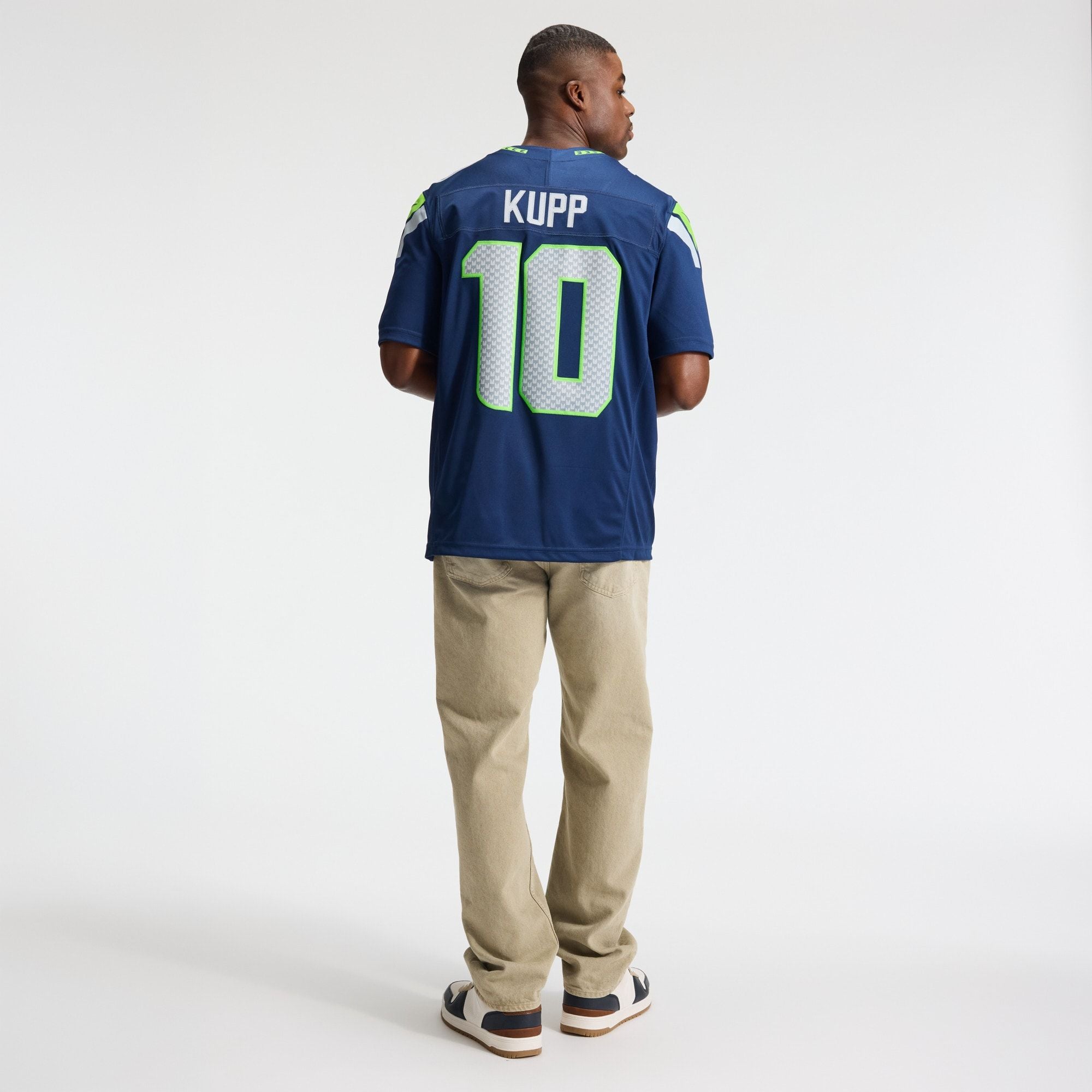 Men's Seattle Seahawks Cooper Kupp Nike College Navy Team Vapor Fuse Stitched Limited Jersey