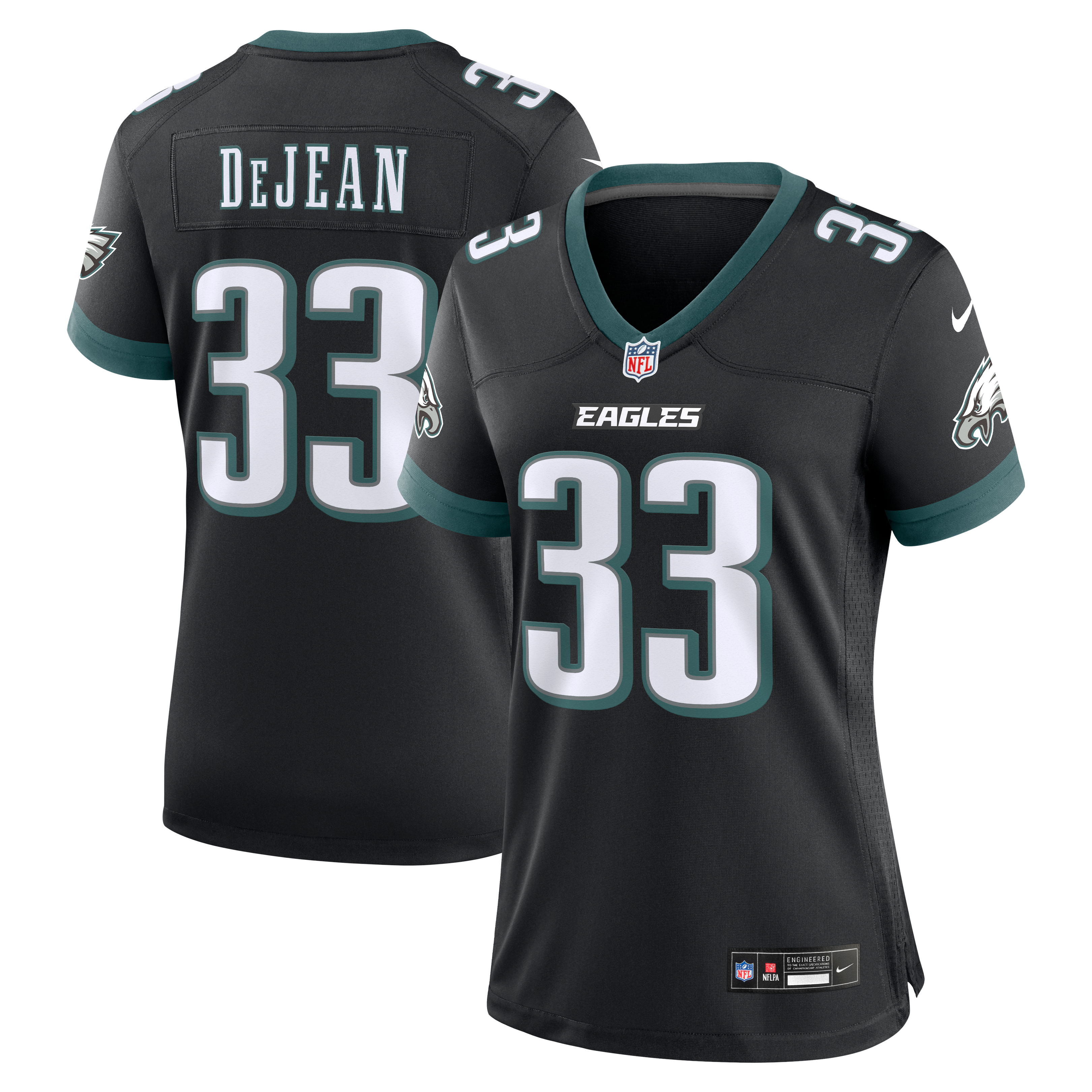 Women's Philadelphia Eagles Cooper Dejean Nike Black Alternate Game Jersey