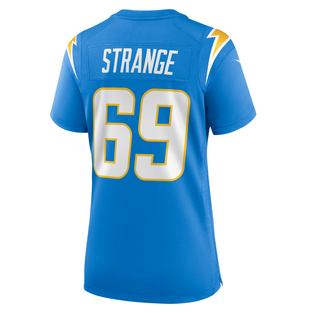 Women's Los Angeles Chargers Cole Strange Nike Powder Blue Team Game Jersey