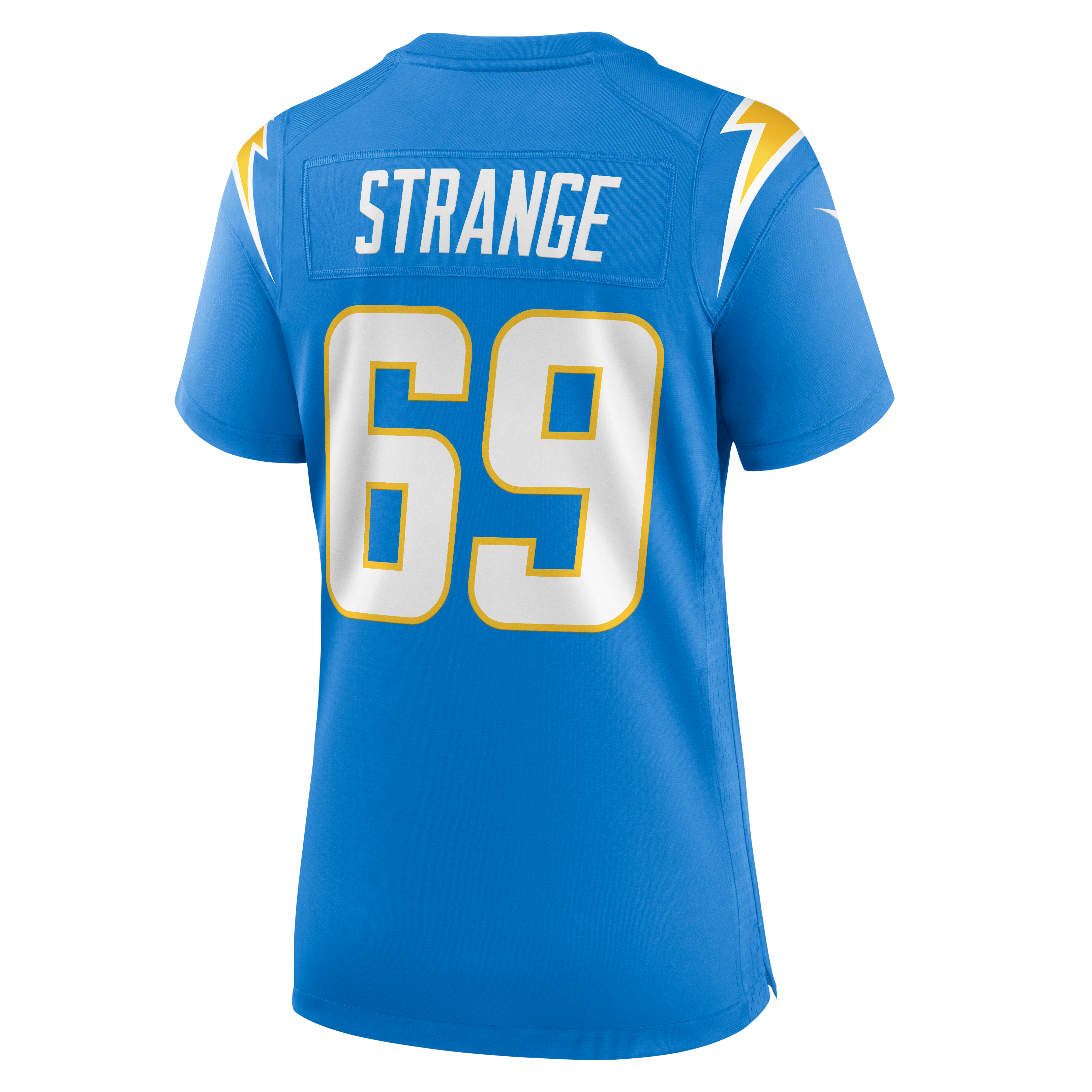 Women's Los Angeles Chargers Cole Strange Nike Powder Blue Team Game Jersey