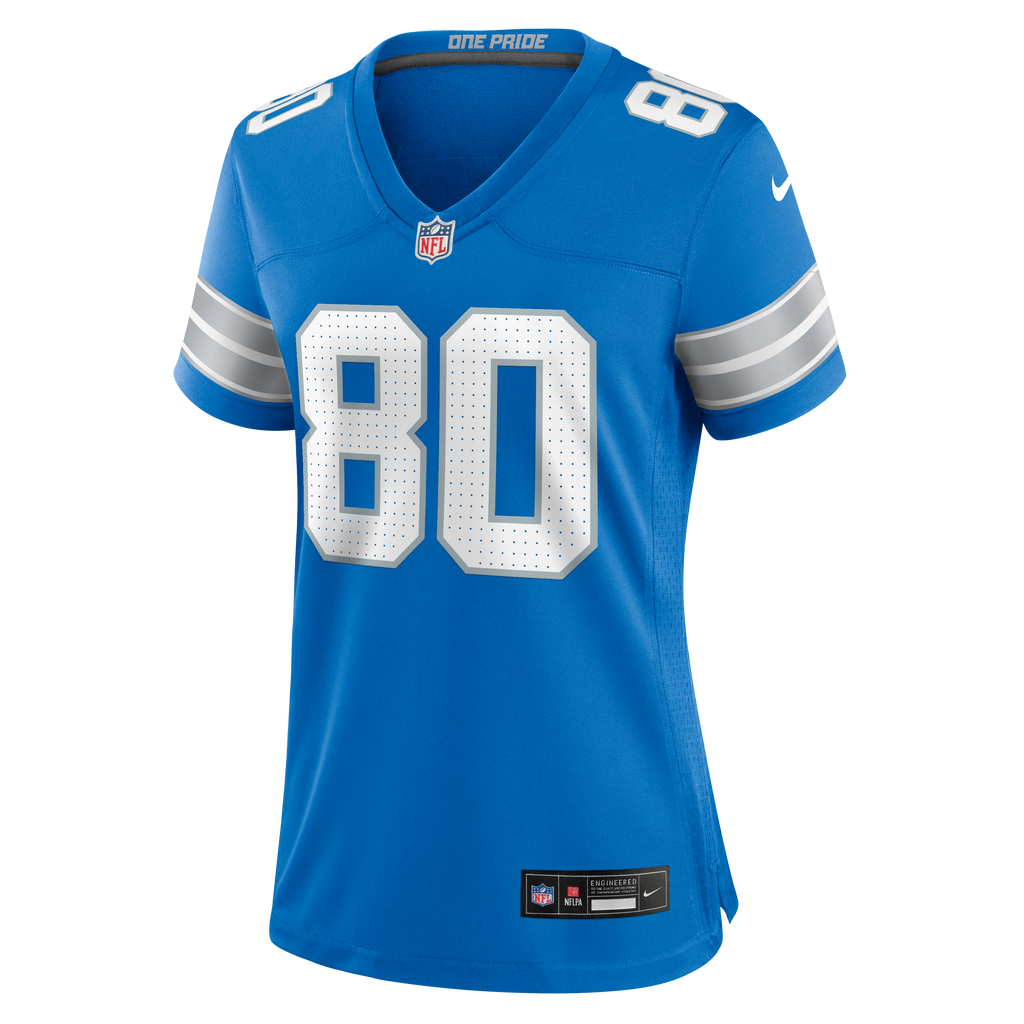 Women's Detroit Lions Malik Cunningham Nike Blue Team Game Jersey