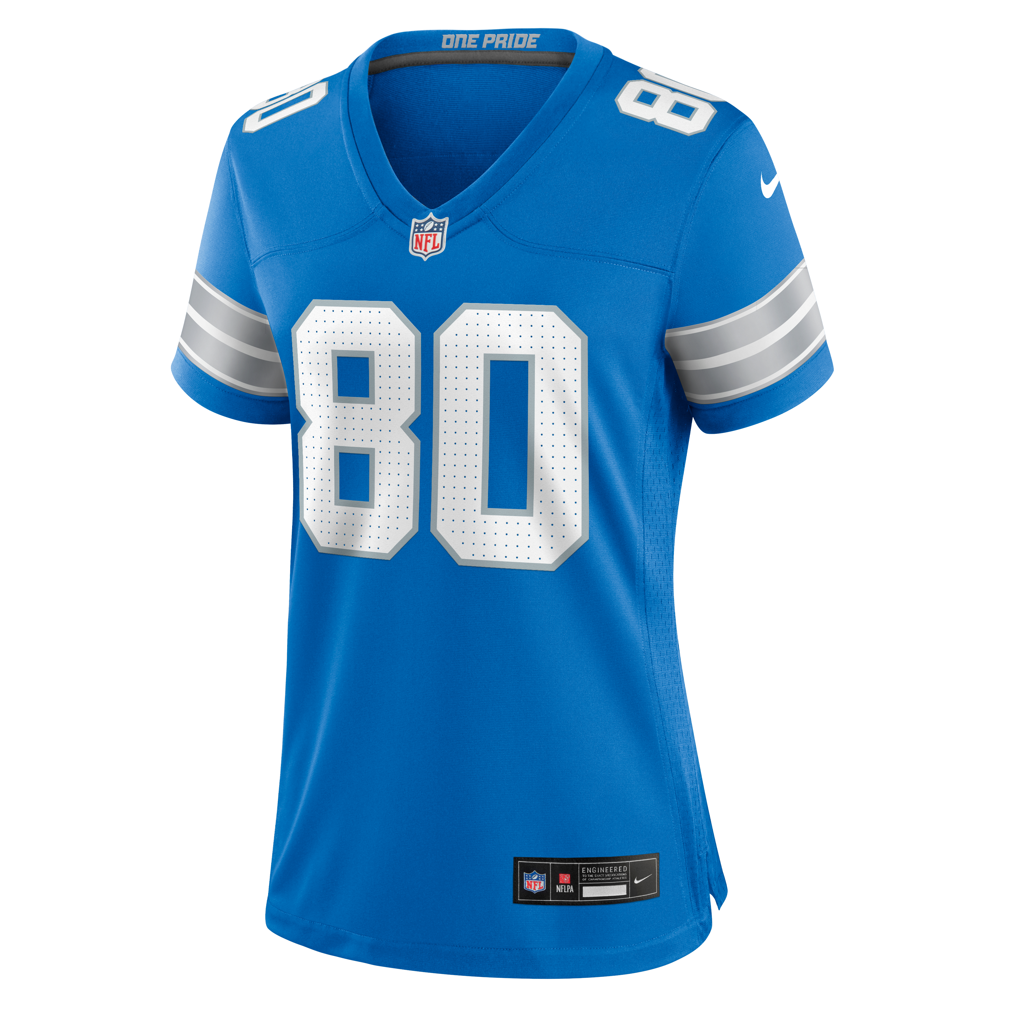 Women's Detroit Lions Malik Cunningham Nike Blue Team Game Jersey