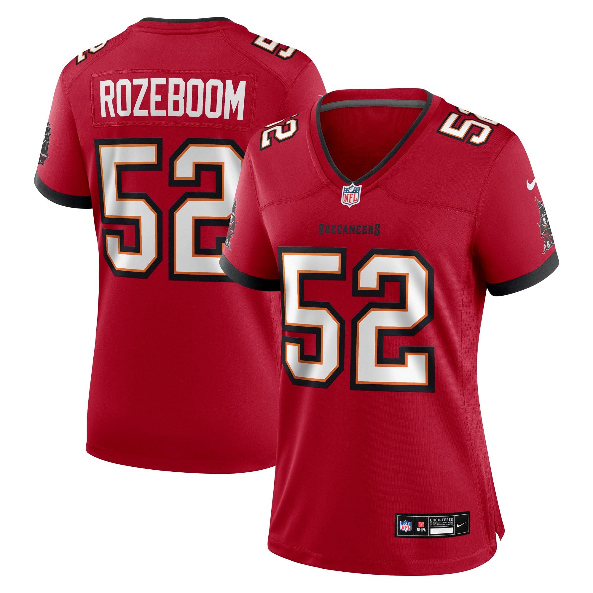 Women's Tampa Bay Buccaneers Christian Rozeboom Nike Red Team Game Jersey