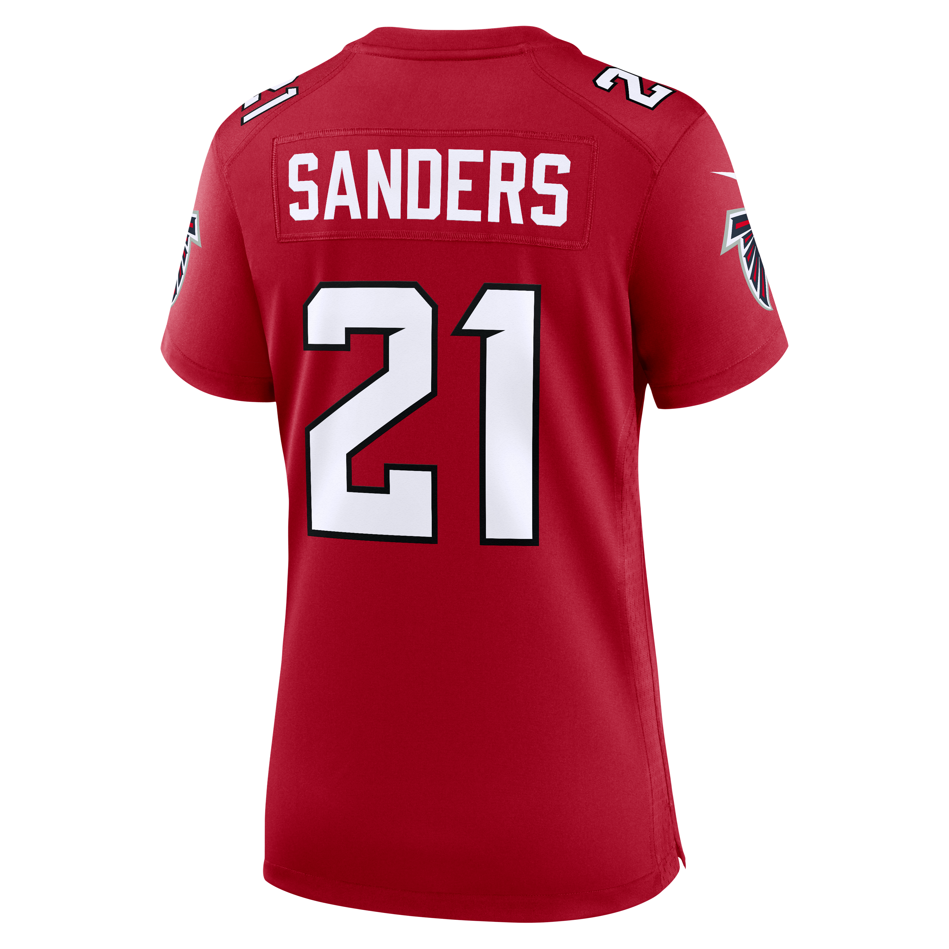 Women's Atlanta Falcons Deion Sanders Nike Red Retired Player Game Jersey