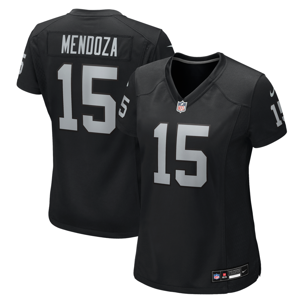 Women's Las Vegas Raiders Fernando Mendoza Nike Black Team Game Player Jersey