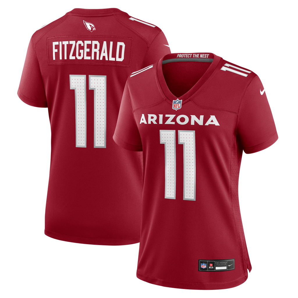 Women's Arizona Cardinals Larry Fitzgerald Nike Cardinal Team Retired Game Jersey