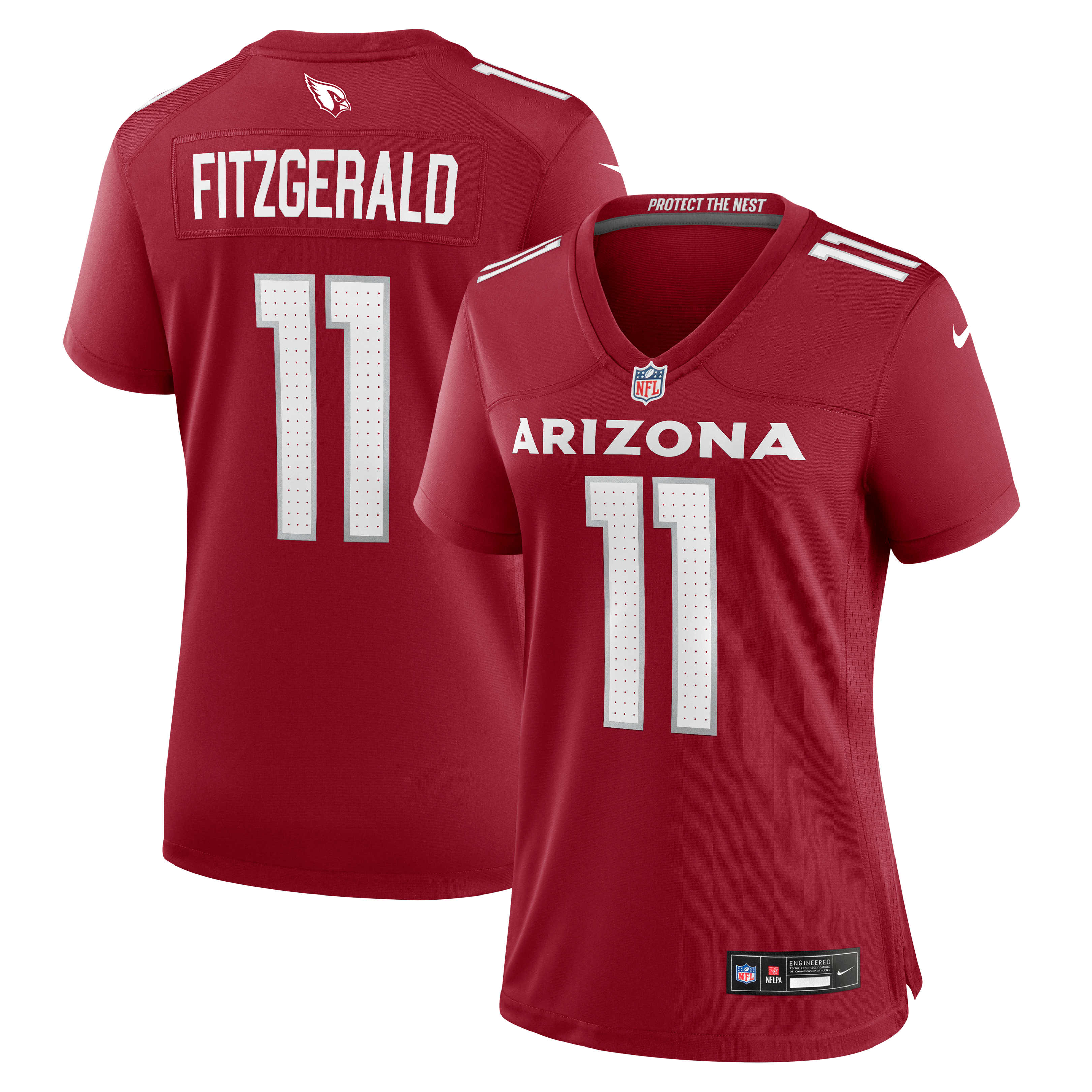 Women's Arizona Cardinals Larry Fitzgerald Nike Cardinal Team Retired Game Jersey
