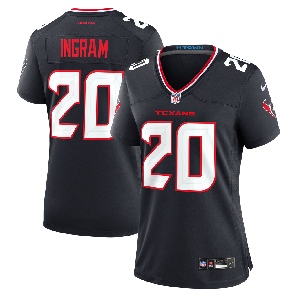 Women's Houston Texans Jamarcus Ingram Nike Navy Team Game Jersey