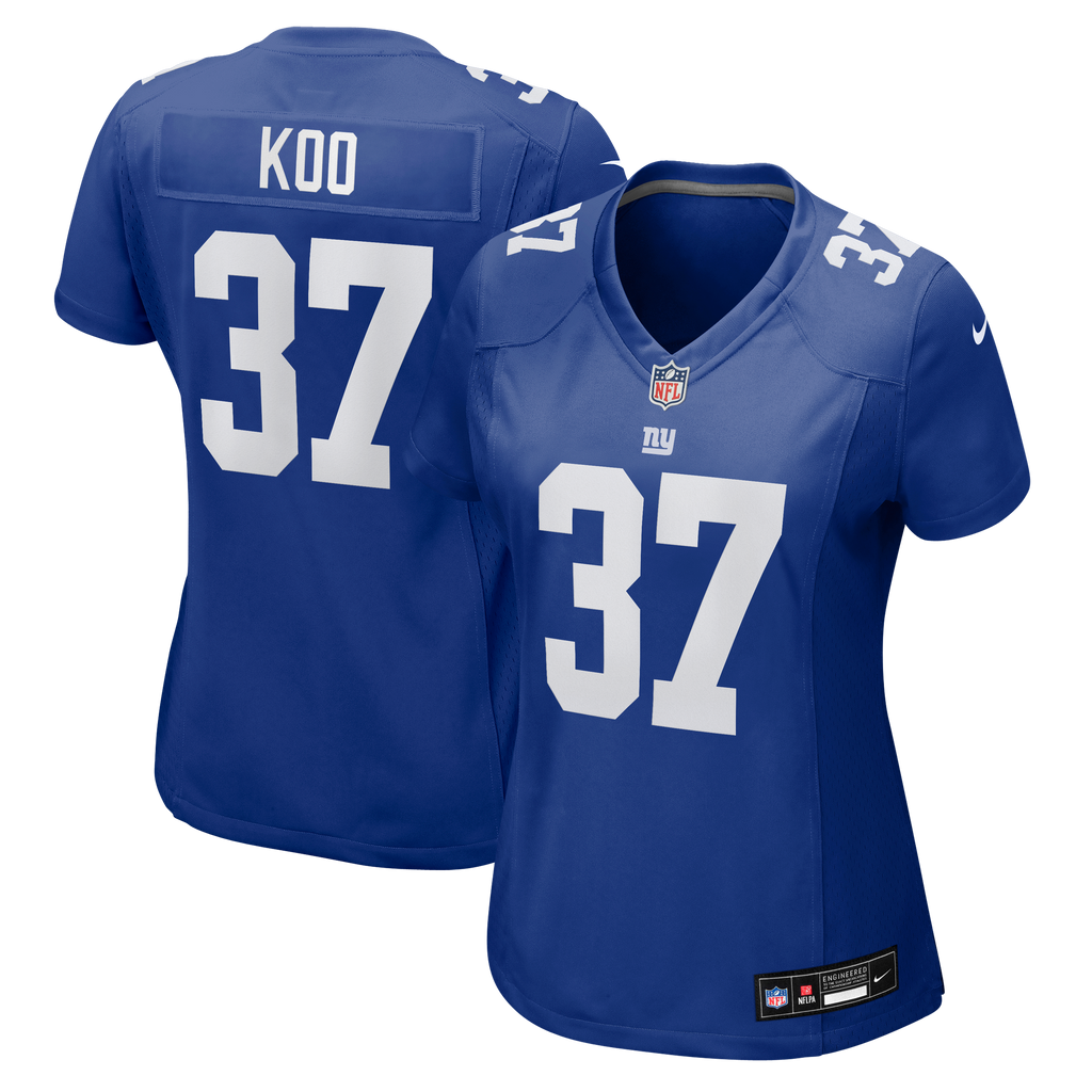 Women's New York Giants Younghoe Koo Nike Royal Team Game Jersey
