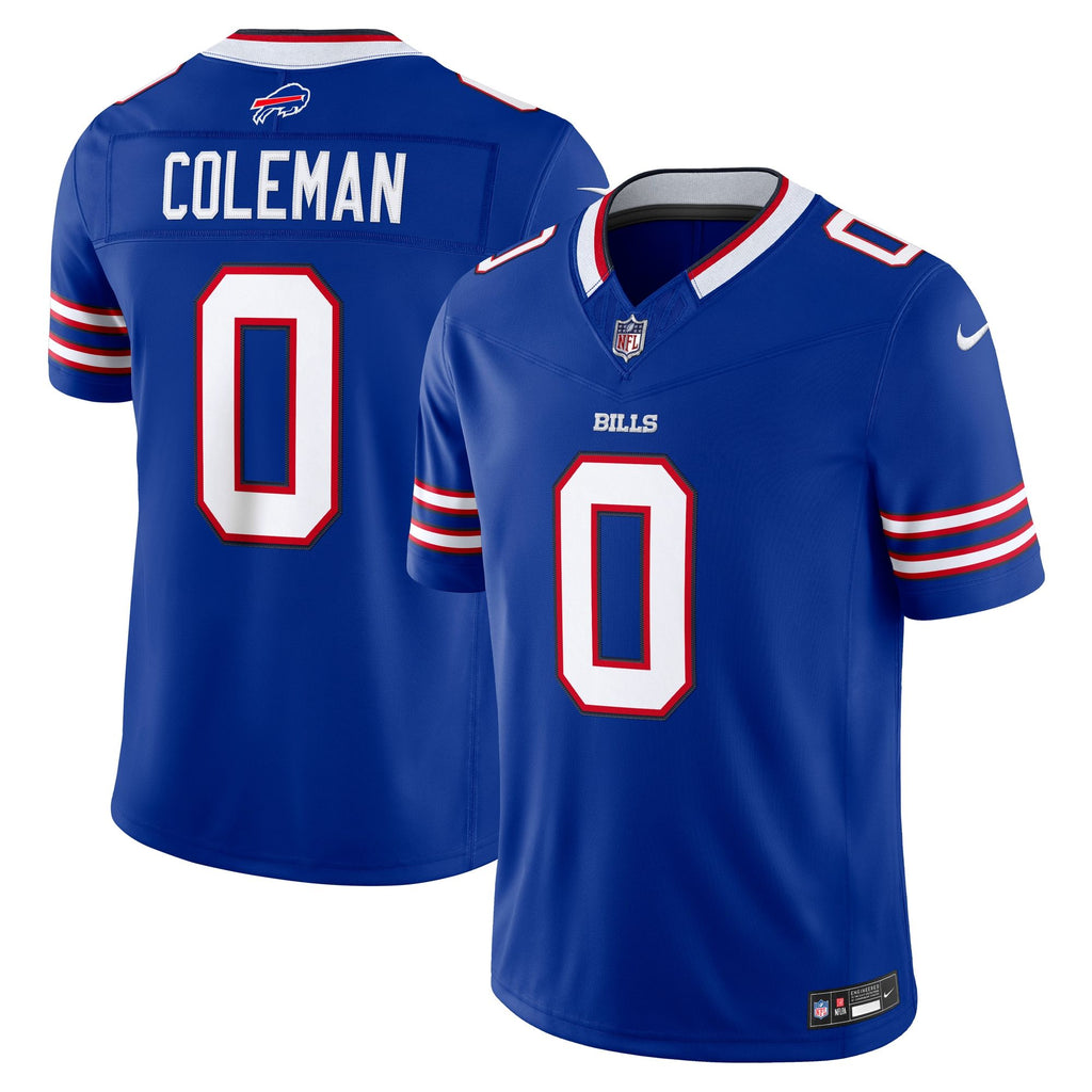 Men's Buffalo Bills Keon Coleman Nike Royal Team Vapor Fuse Stitched Limited Jersey