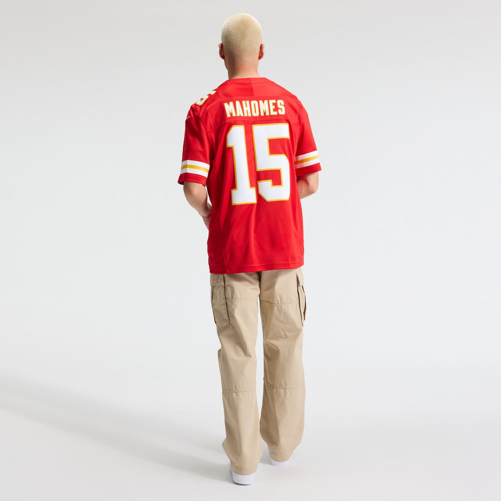 Men's Kansas City Chiefs Patrick Mahomes Nike Red Team Vapor Fuse Stitched Limited Jersey