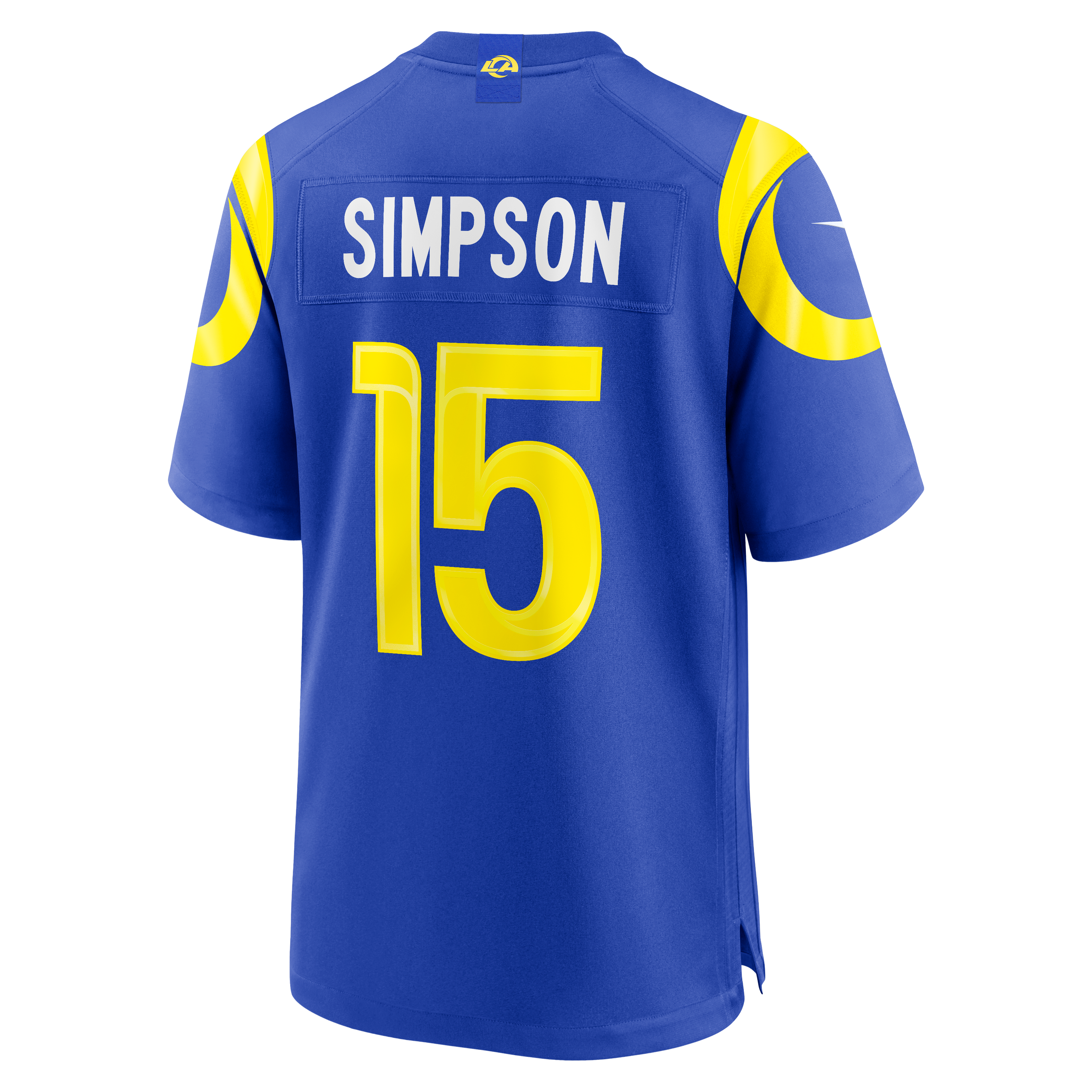 Men's Los Angeles Rams Ty Simpson Nike Royal 2026 Nfl Draft First Round Pick No 13 Team Game Jersey