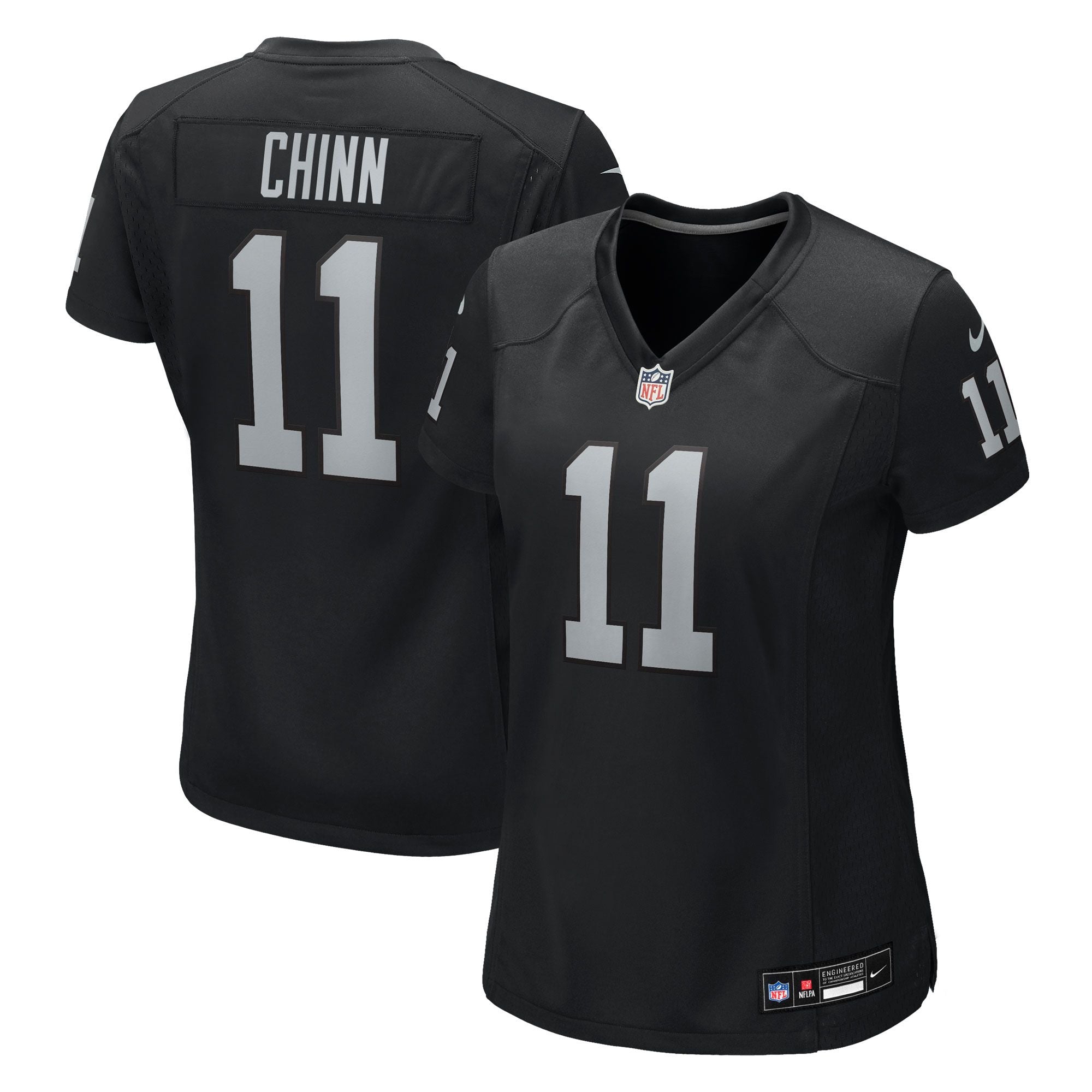 Women's Las Vegas Raiders Jeremy Chinn Nike Black Team Game Jersey