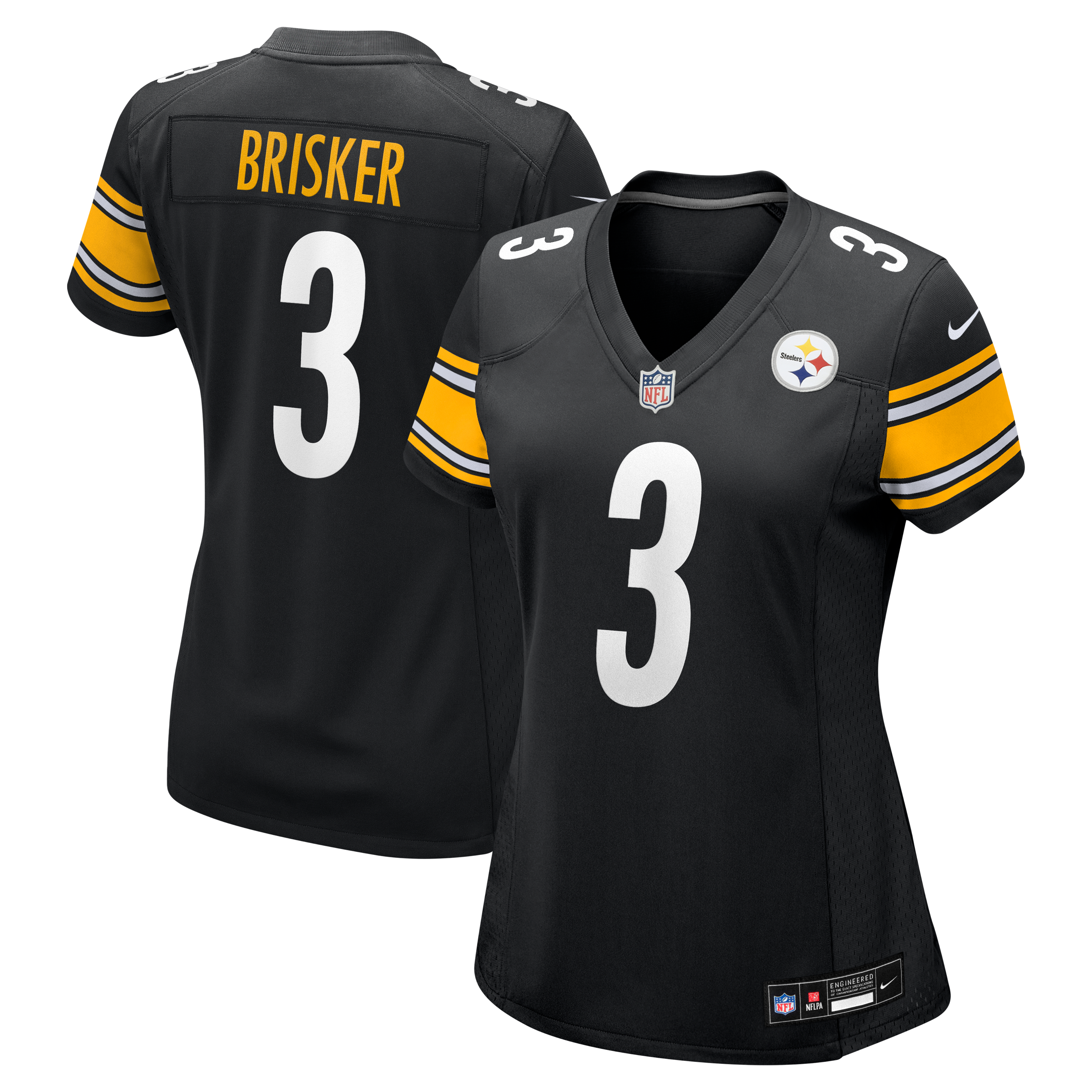 Women's Pittsburgh Steelers Jaquan Brisker Nike Black Team Game Jersey