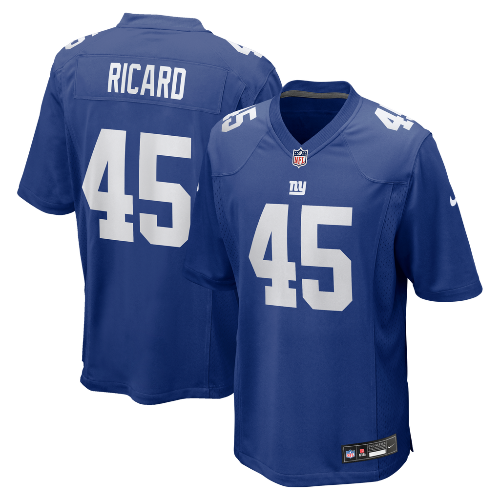 Men's New York Giants Patrick Ricard Nike Royal Team Game Jersey