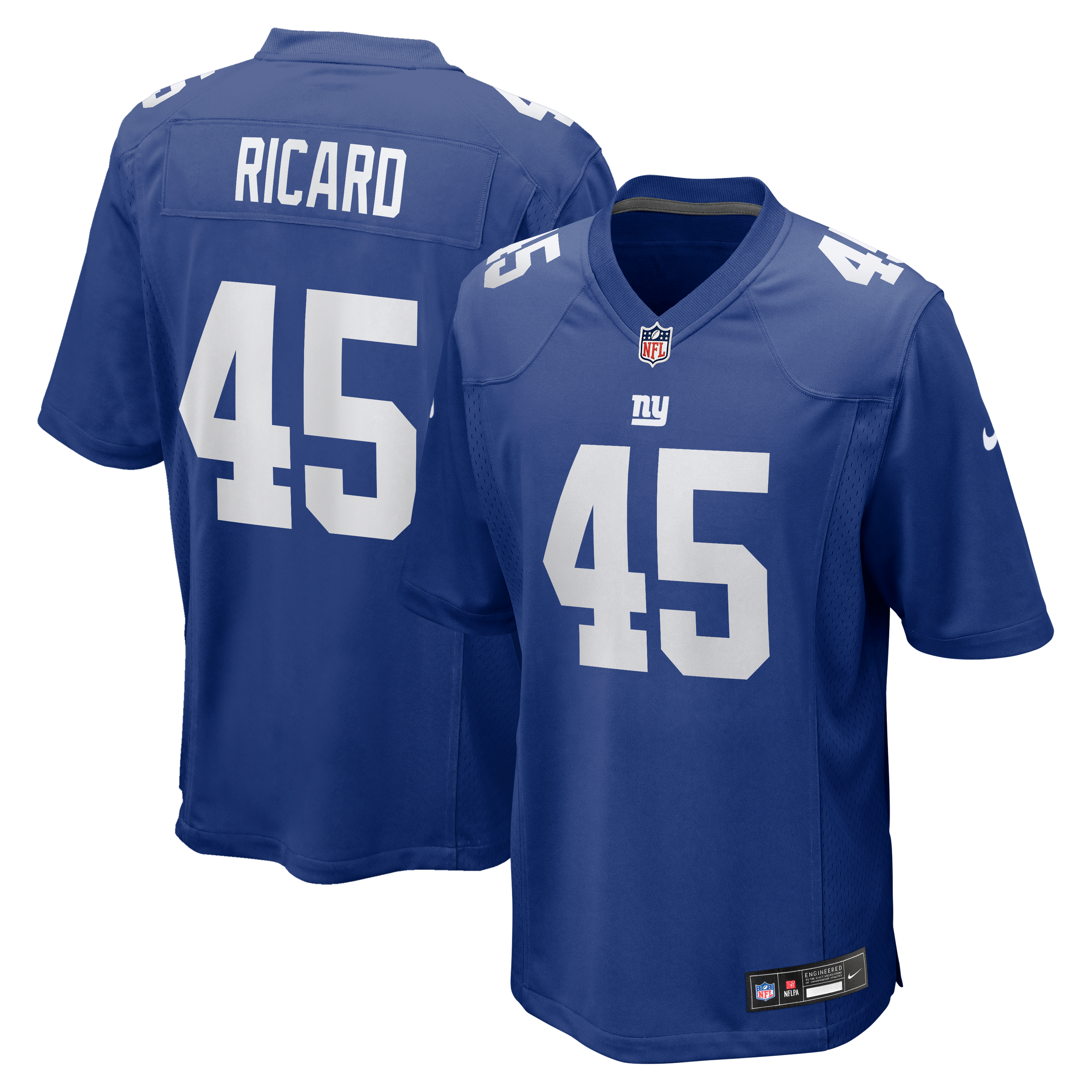 Men's New York Giants Patrick Ricard Nike Royal Team Game Jersey