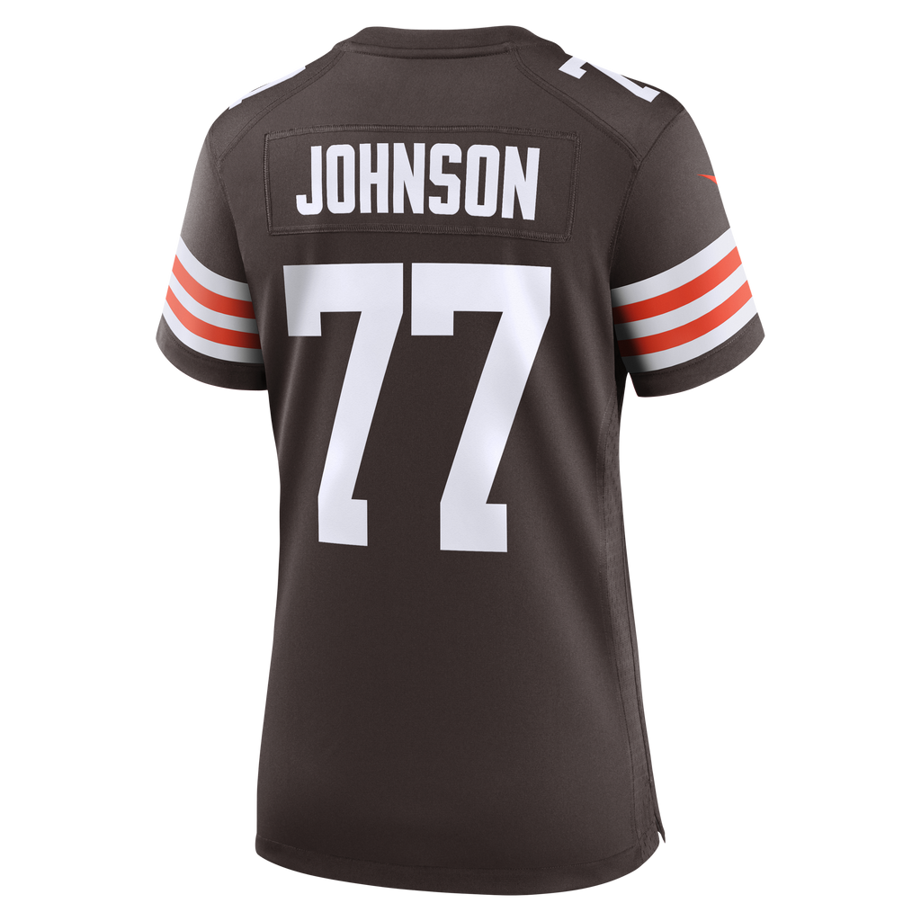 Women's Cleveland Browns Zion Johnson Nike Brown Team Game Jersey