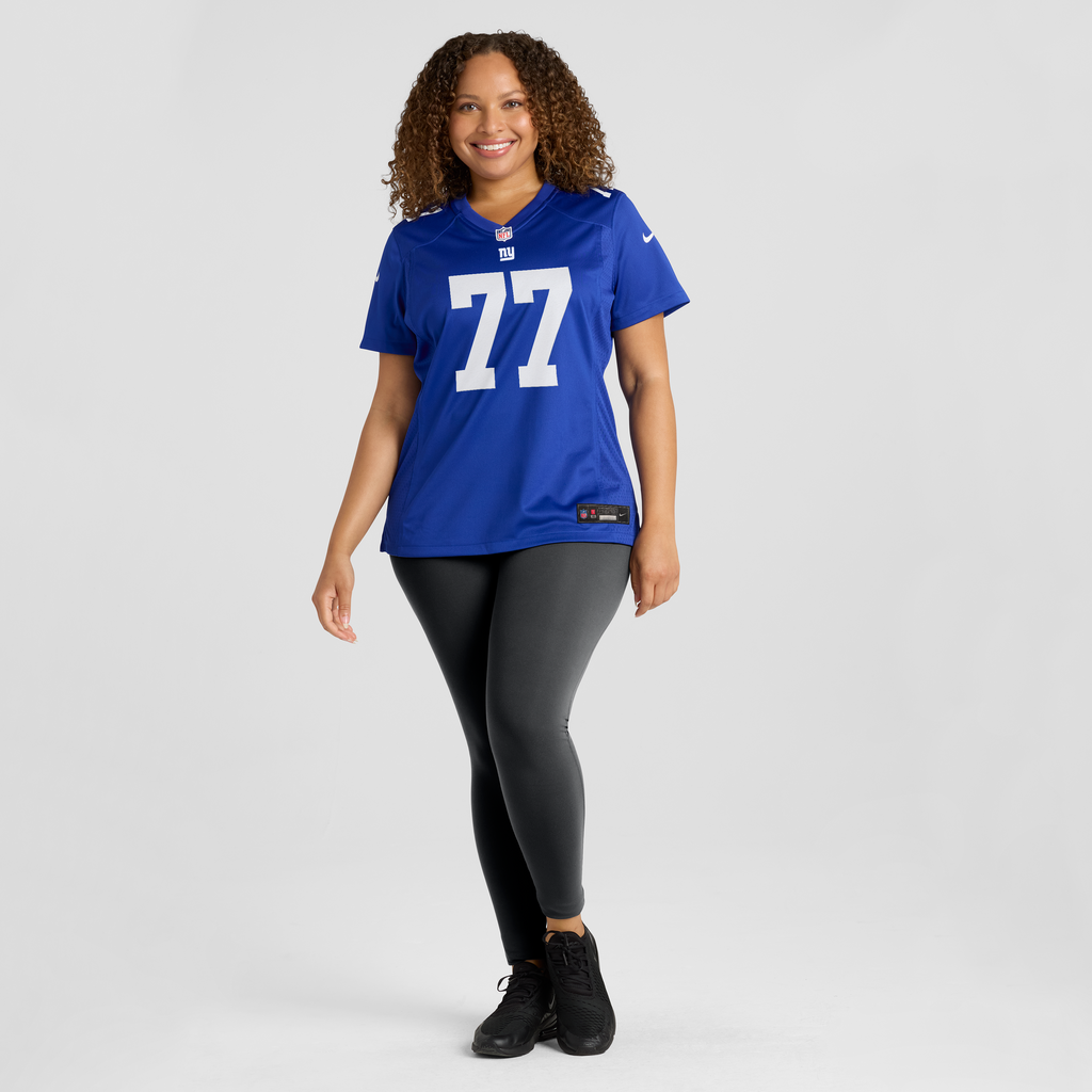 Women's New York Giants Daniel Faalele Nike Royal Team Game Jersey