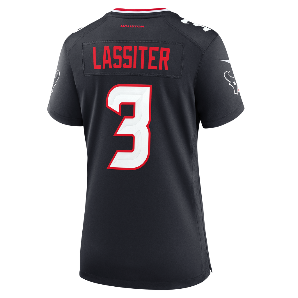 Women's Houston Texans Kamari Lassiter Nike Navy Team Game Jersey
