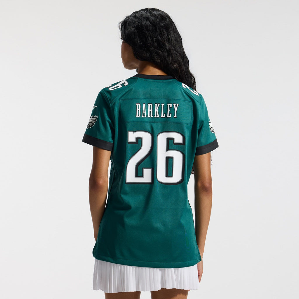 Women's Philadelphia Eagles Saquon Barkley Nike Midnight Green Team Game Jersey