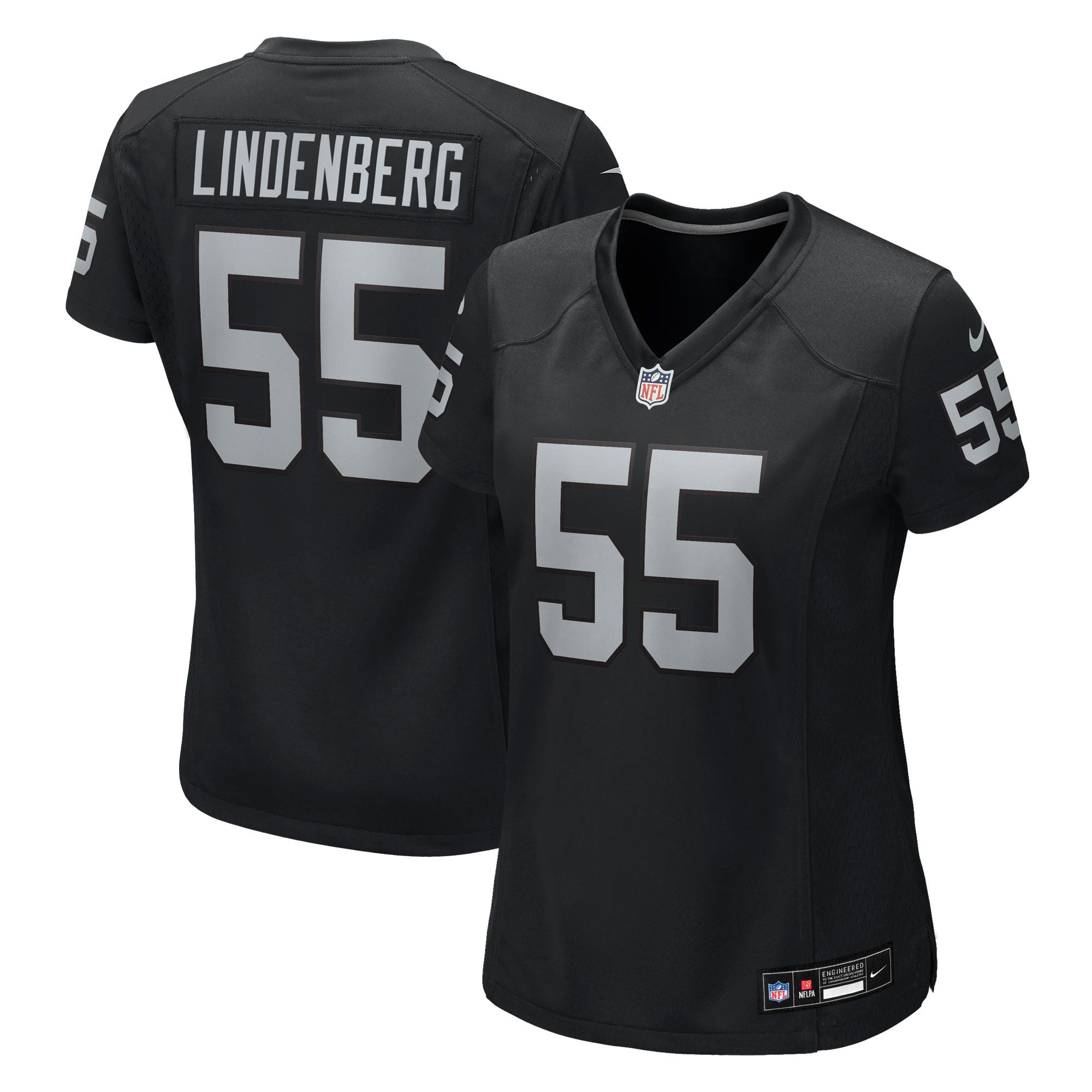Women's Las Vegas Raiders Cody Lindenberg Nike Black Team Game Jersey