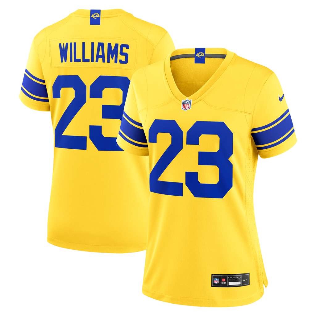 Women's Los Angeles Rams Kyren Williams Nike Classic Sol Game Jersey