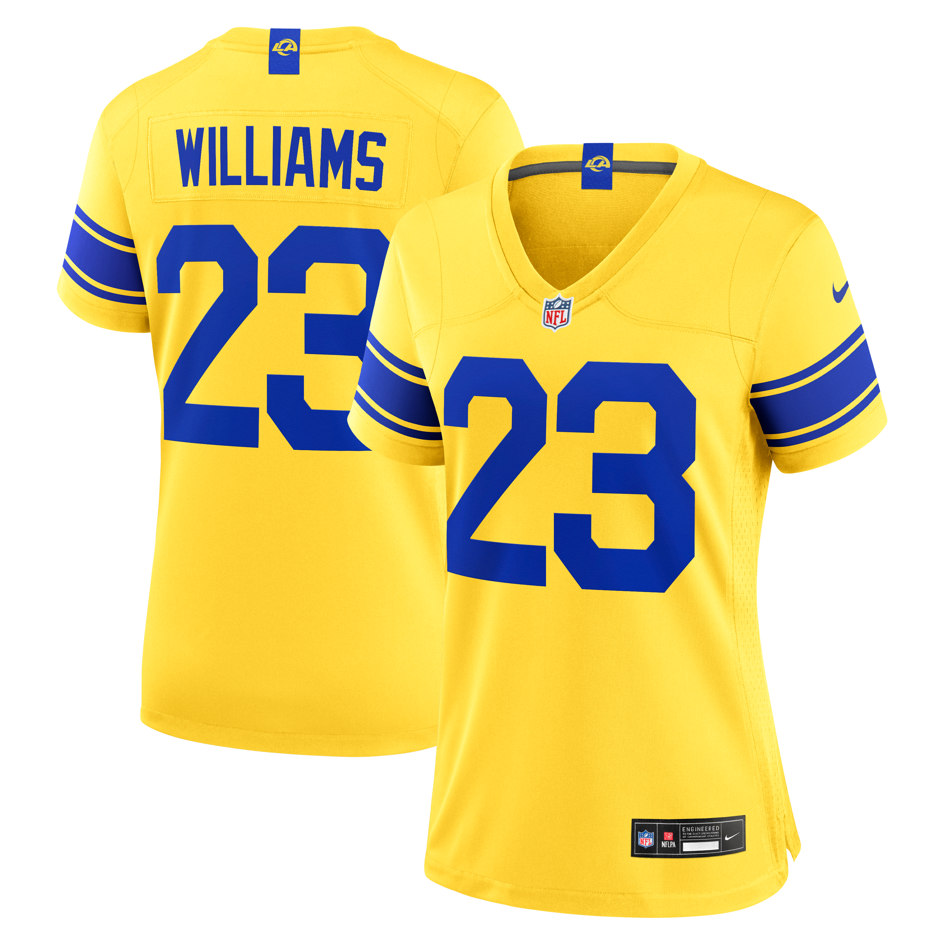 Women's Los Angeles Rams Kyren Williams Nike Classic Sol Game Jersey
