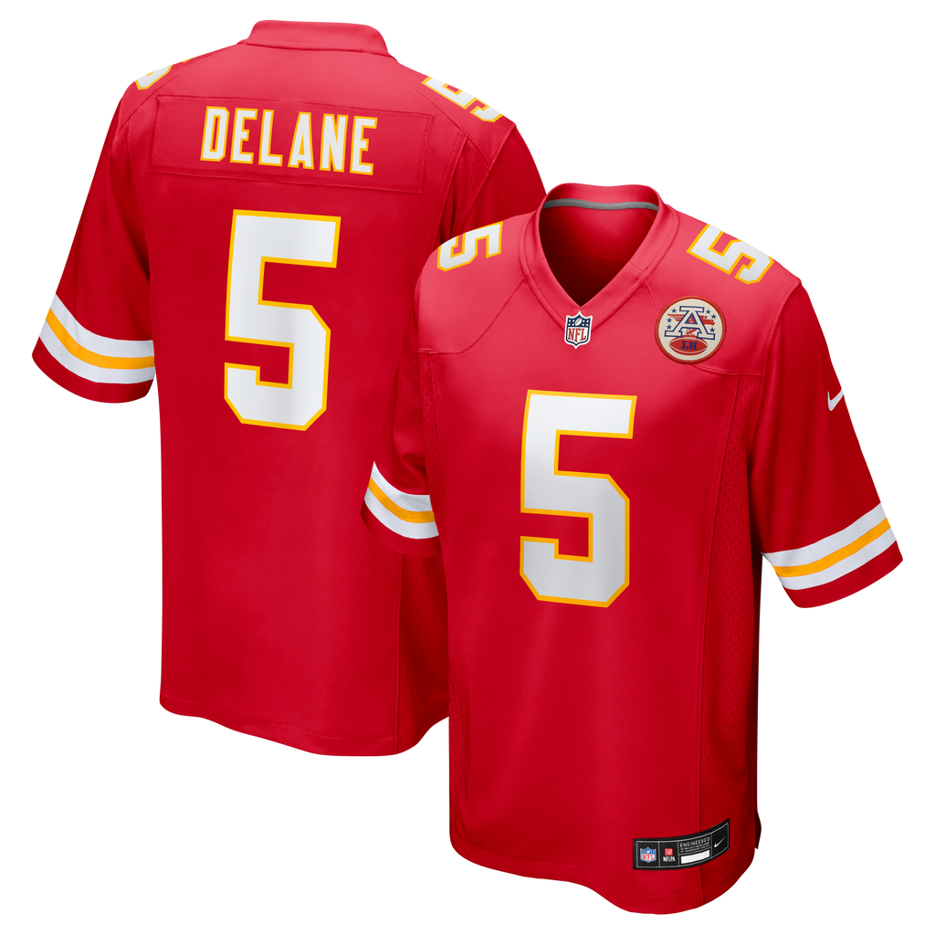 Men's Kansas City Chiefs Nike Red 2026 Nfl Draft First Round Pick No 6 Team Game Jersey