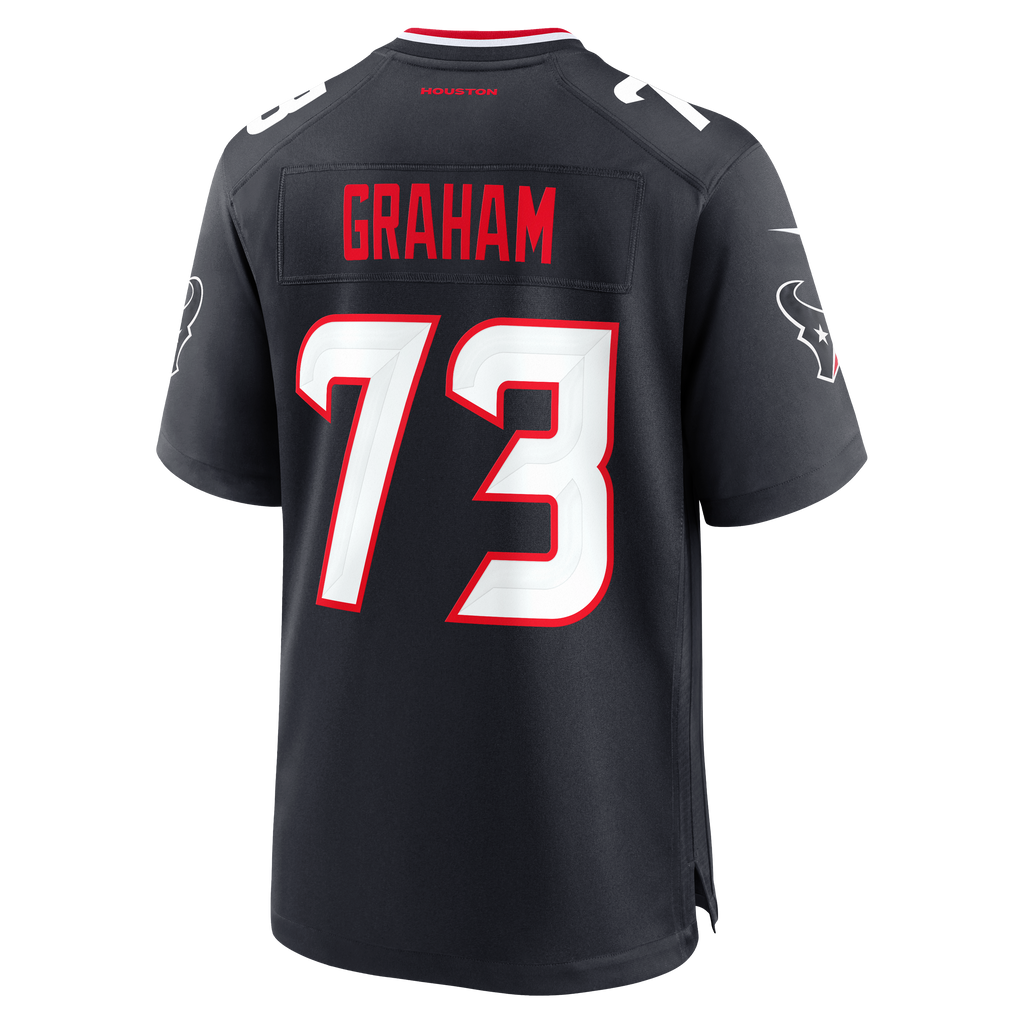 Men's Houston Texans Derrick Graham Nike Navy Team Game Jersey