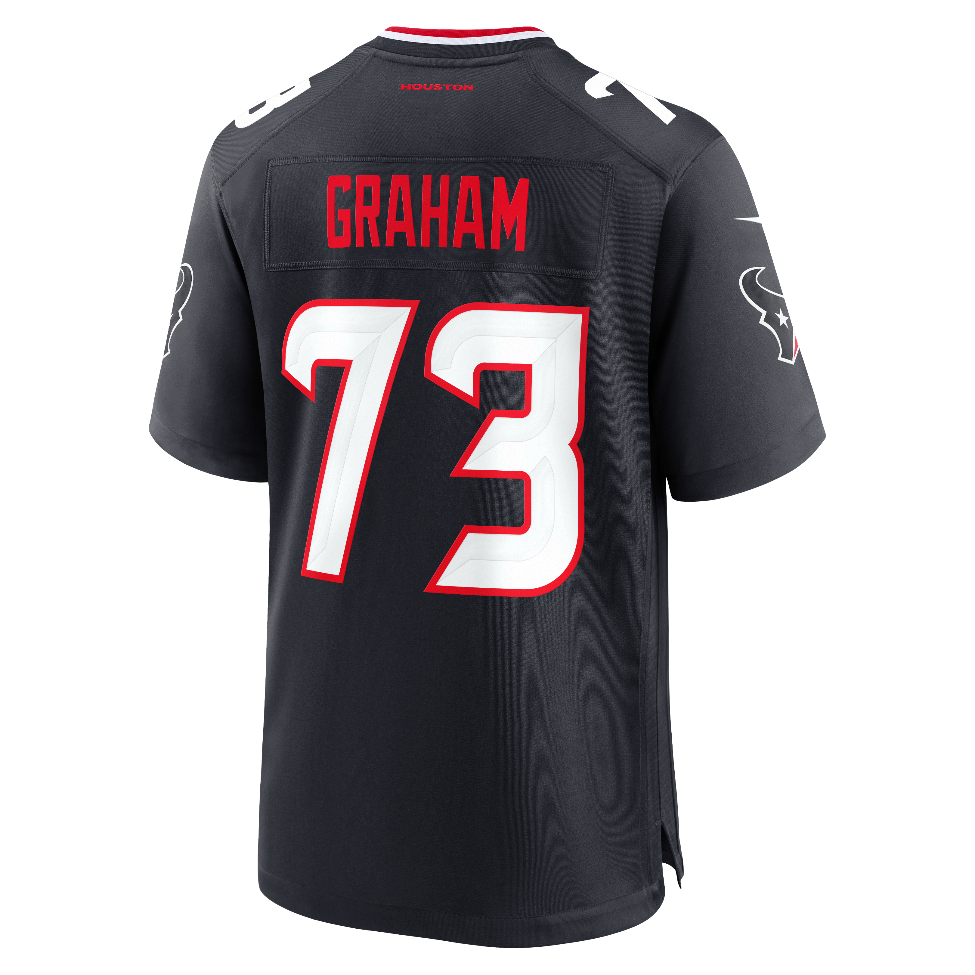 Men's Houston Texans Derrick Graham Nike Navy Team Game Jersey