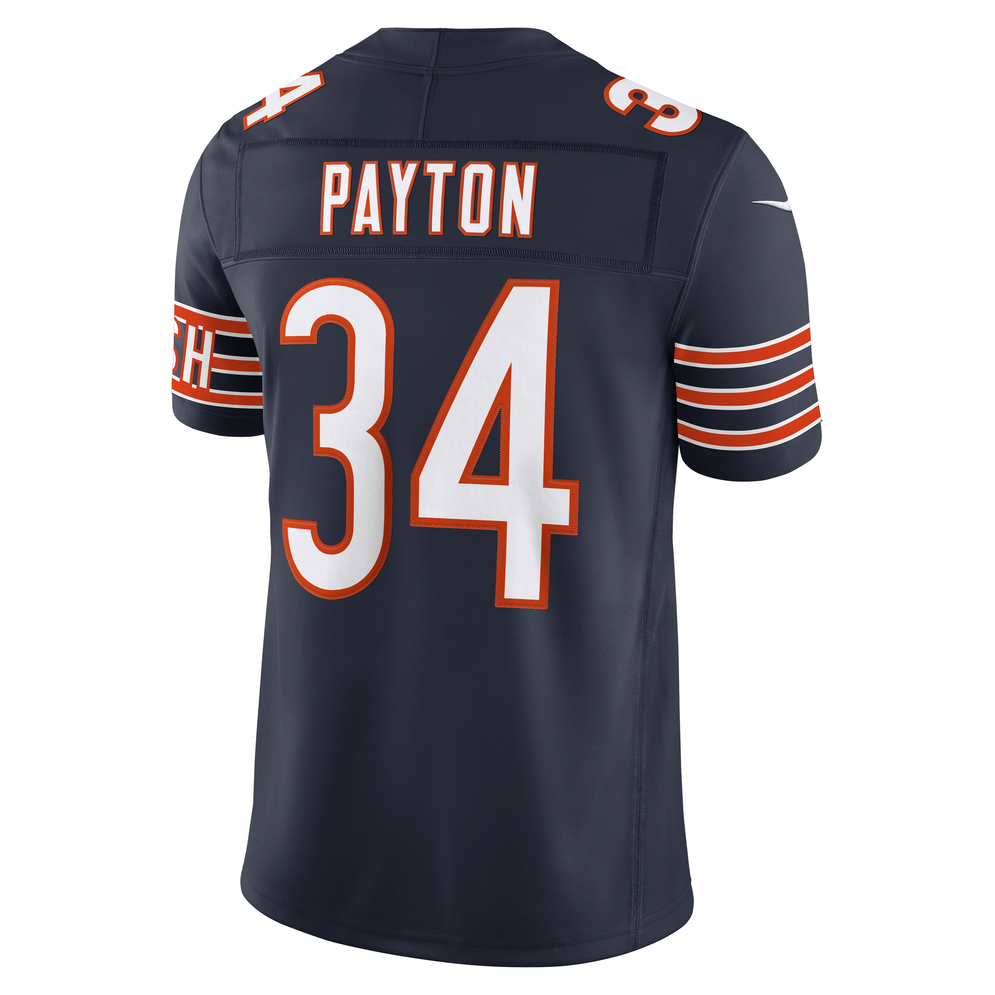 Men's Chicago Bears Walter Payton Nike Navy Vapor Fuse Stitched Retired Limited Jersey