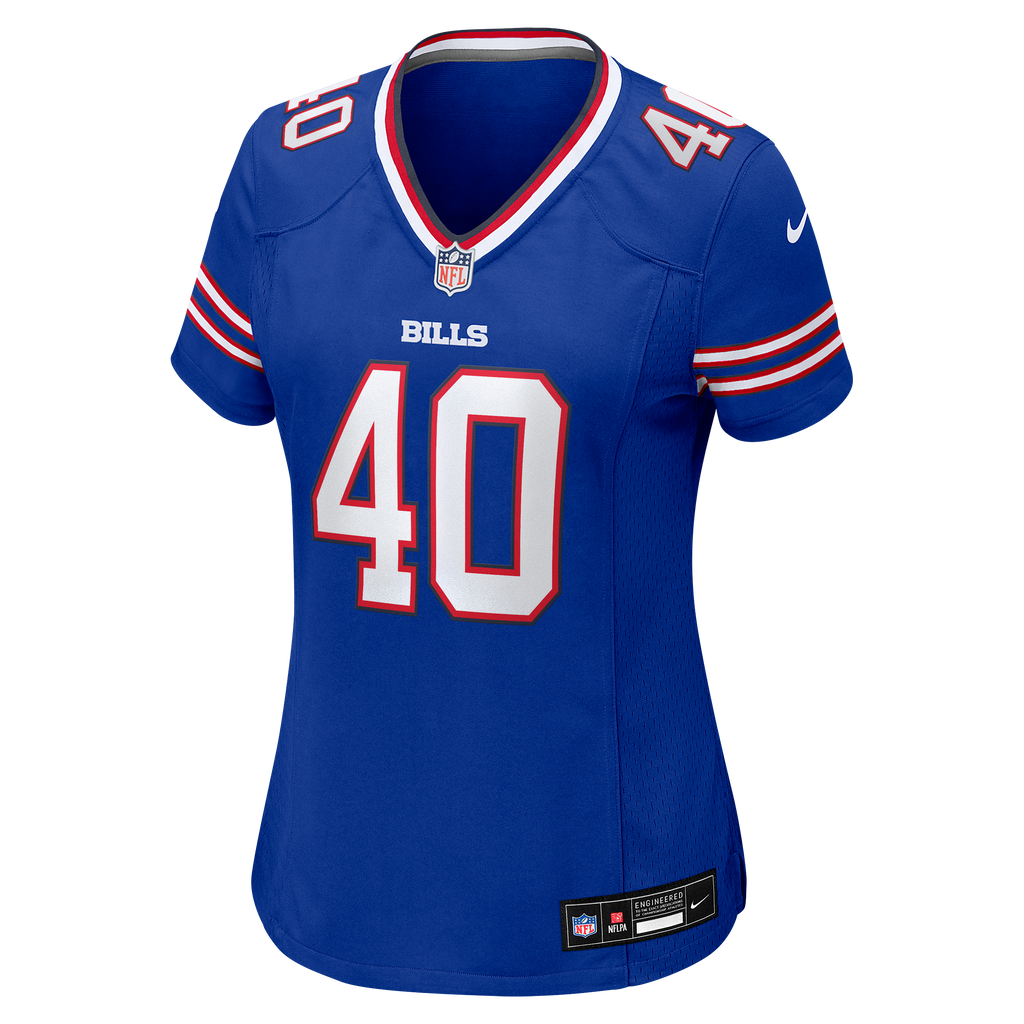 Women's Buffalo Bills Matthew Wright Nike Royal Team Game Jersey