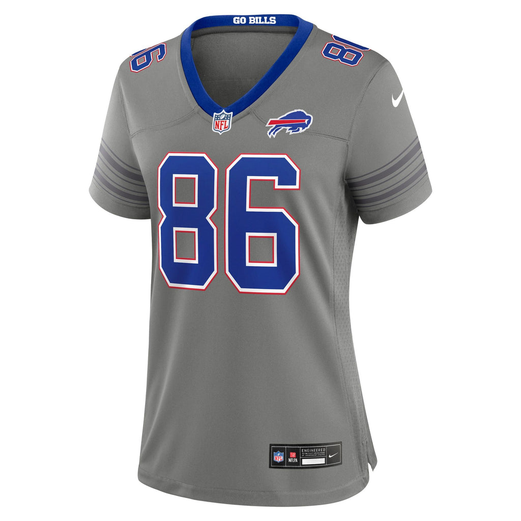 Women's Buffalo Bills Dalton Kincaid Nike Gray Nickel City Game Jersey
