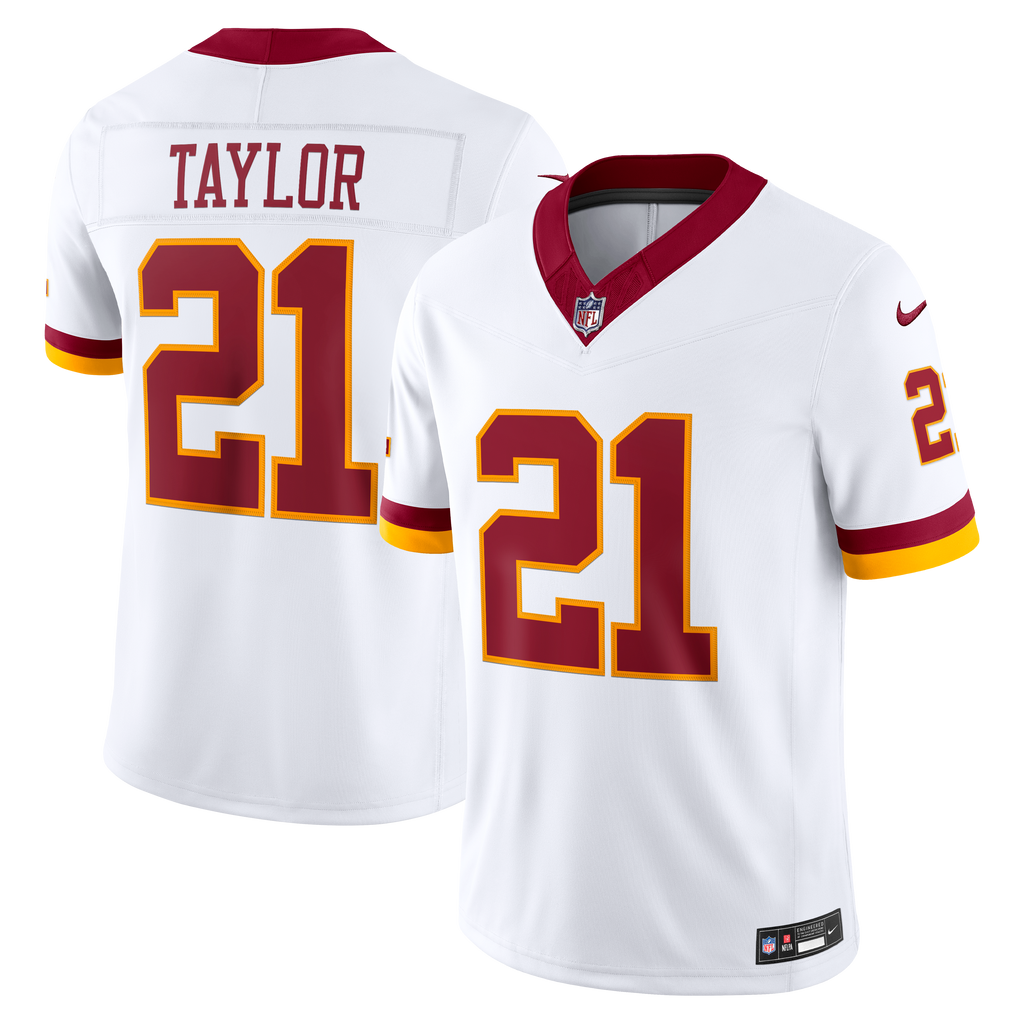 Men's Washington Commanders Sean Taylor Nike White Vapor Fuse Stitched Retired Limited Jersey