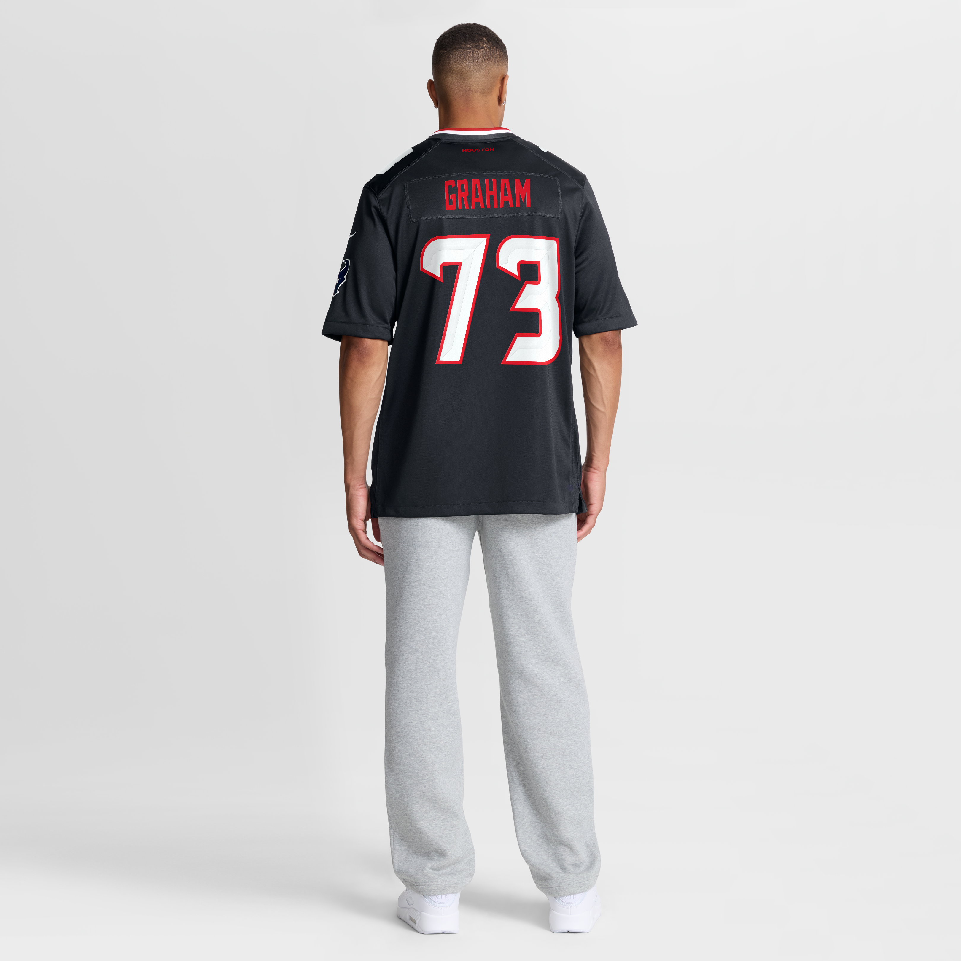 Men's Houston Texans Derrick Graham Nike Navy Team Game Jersey