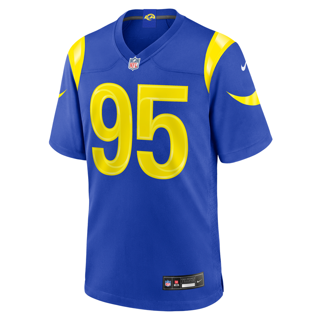 Men's Los Angeles Rams Myles Garrett Nike Royal Mens Nike Game Jersey