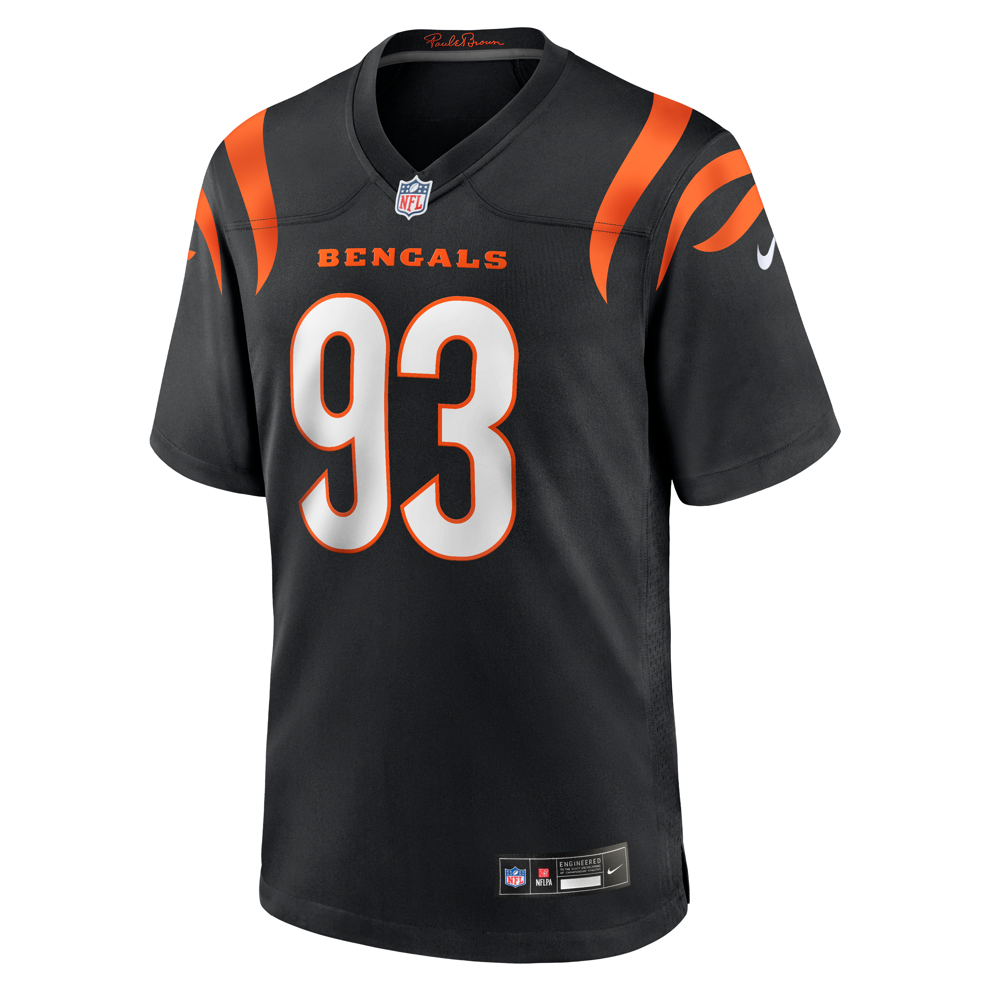 Men's Cincinnati Bengals Jonathan Allen Nike Black Team Game Jersey