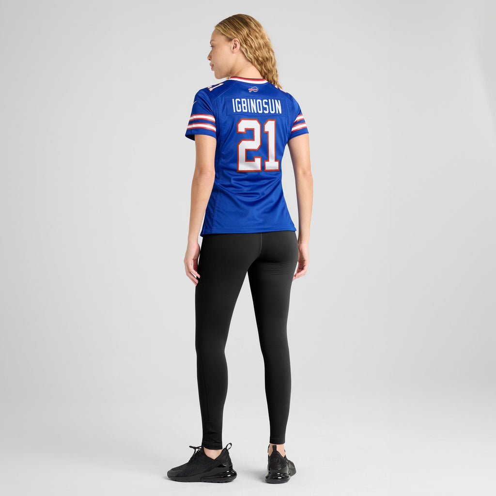 Women's Buffalo Bills Davison Igbinosun Nike Royal Team Game Jersey
