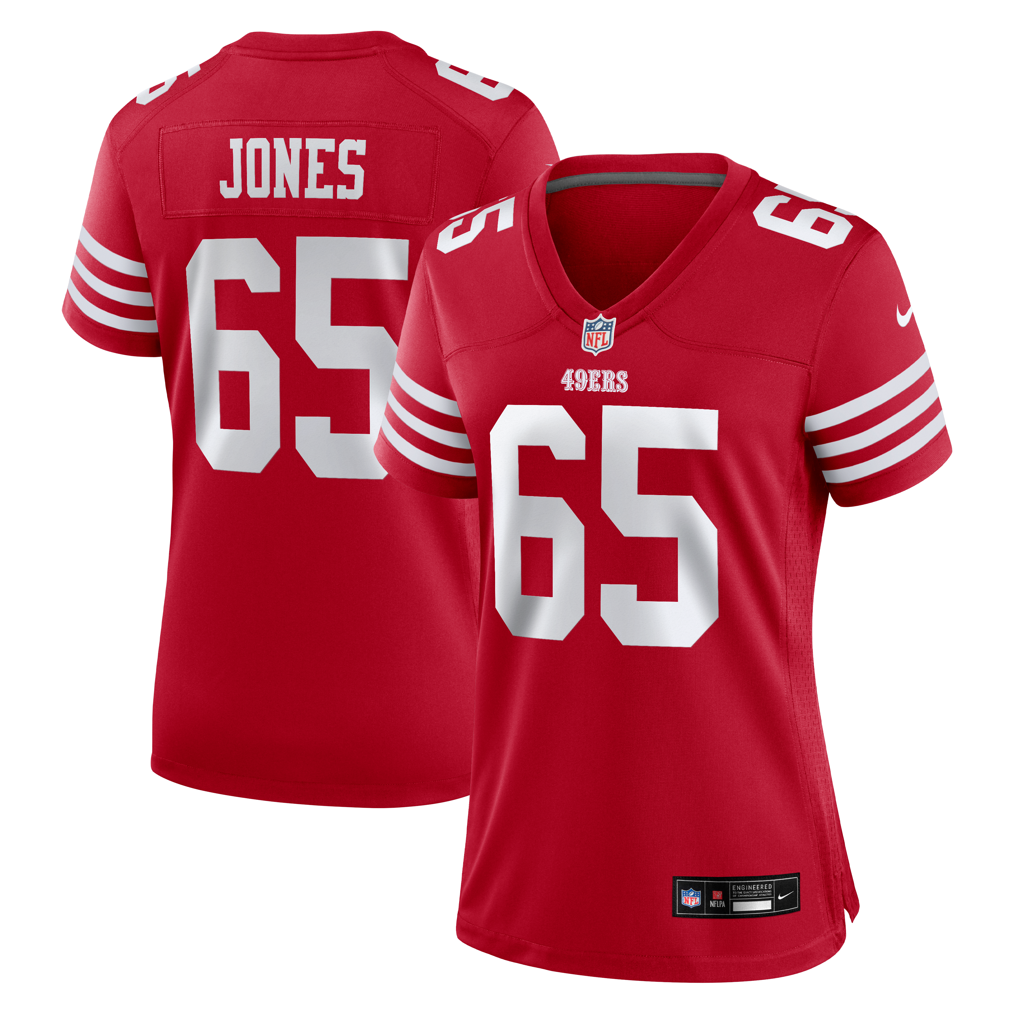 Women's San Francisco 49Ers Robert Jones Nike Scarlet Team Game Jersey