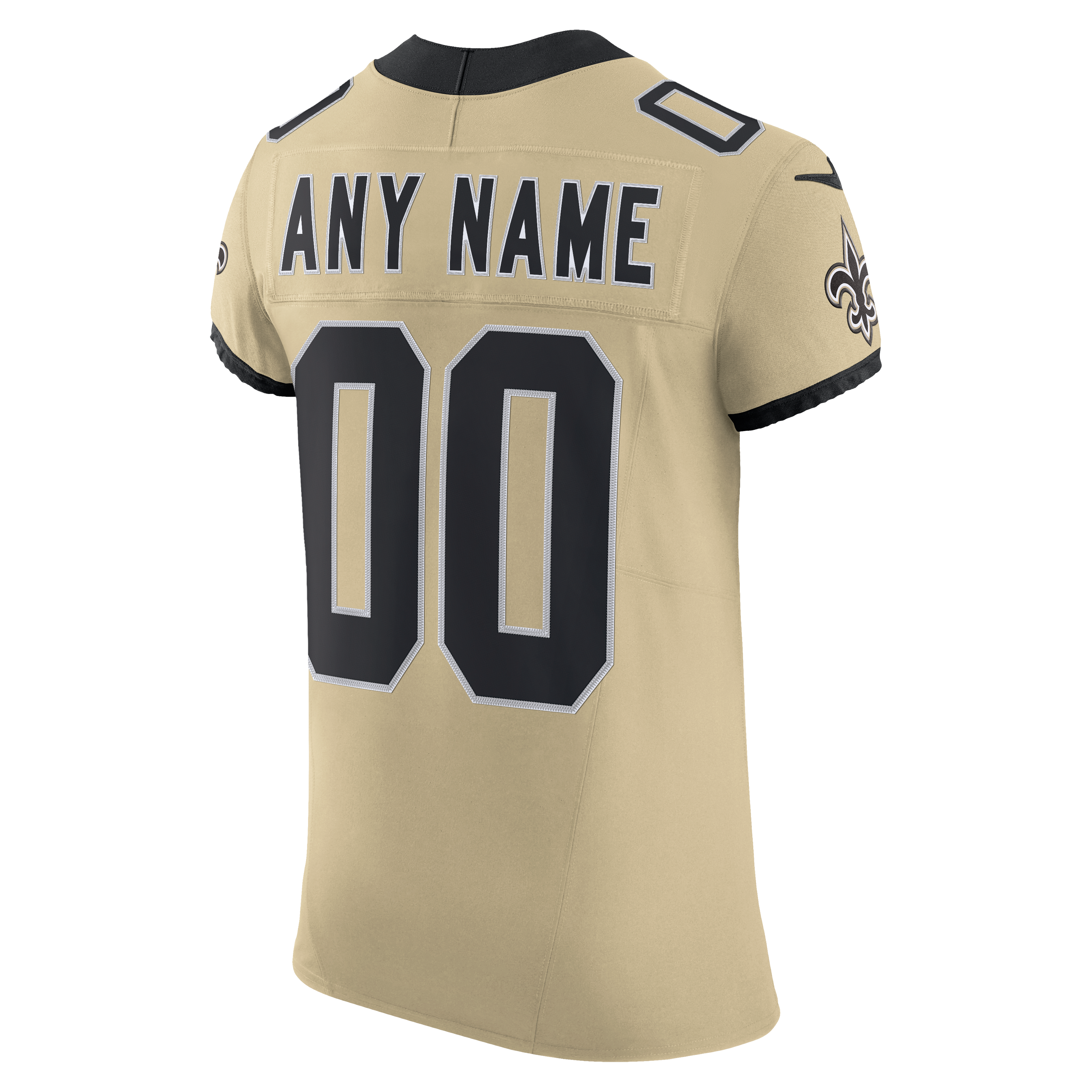 Men's New Orleans Saints Nike Gold Alternate Vapor Fuse Elite Custom Jersey