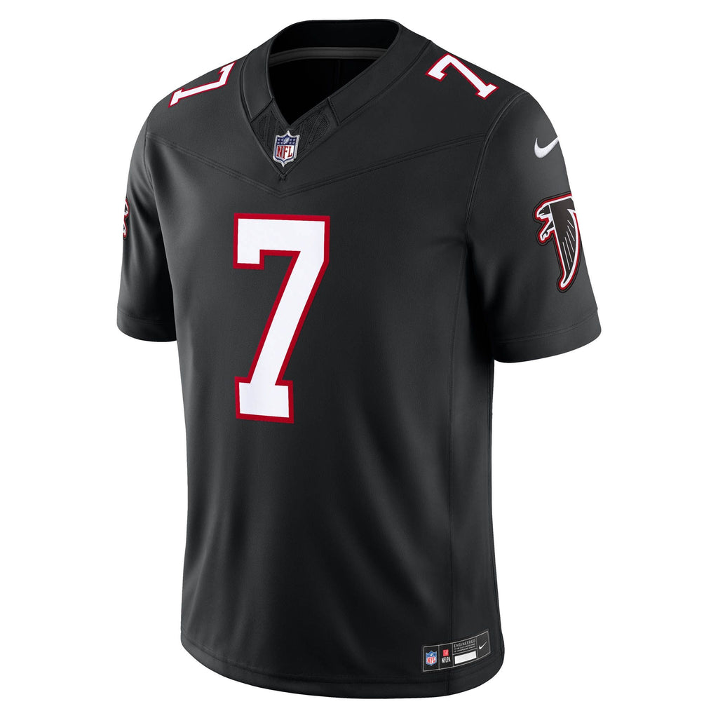 Men's Atlanta Falcons Bijan Robinson Nike Black Alternate Throwback Vapor Fuse Stitched Limited Jersey