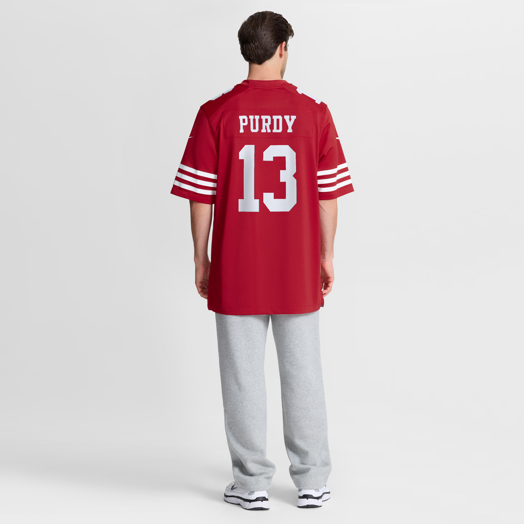 Men's San Francisco 49Ers Brock Purdy Nike Scarlet 80Th Anniversary Game Jersey