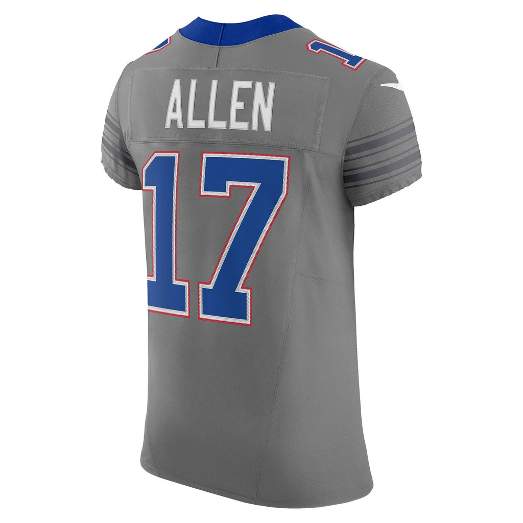 Men's Buffalo Bills Josh Allen Nike Gray Nickel City Vapor Fuse Elite Jersey