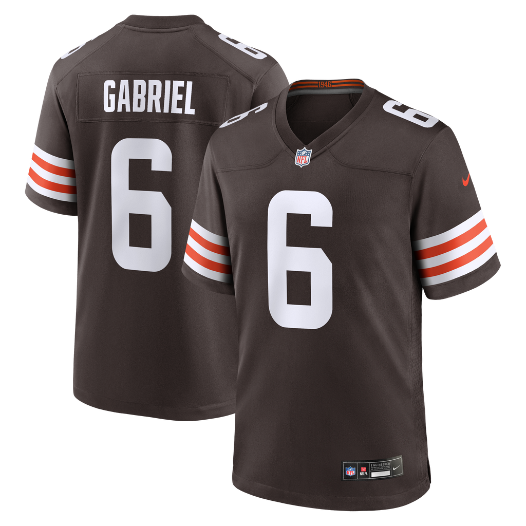 Men's Cleveland Browns Dillon Gabriel Nike Brown Team Game Jersey