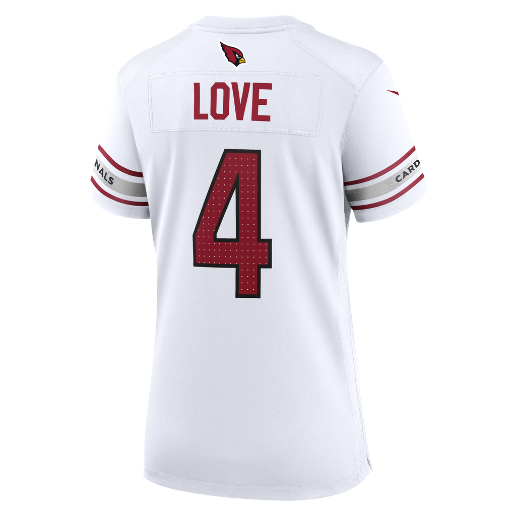 Women's Arizona Cardinals Jeremiyah Love Nike White Game Jersey