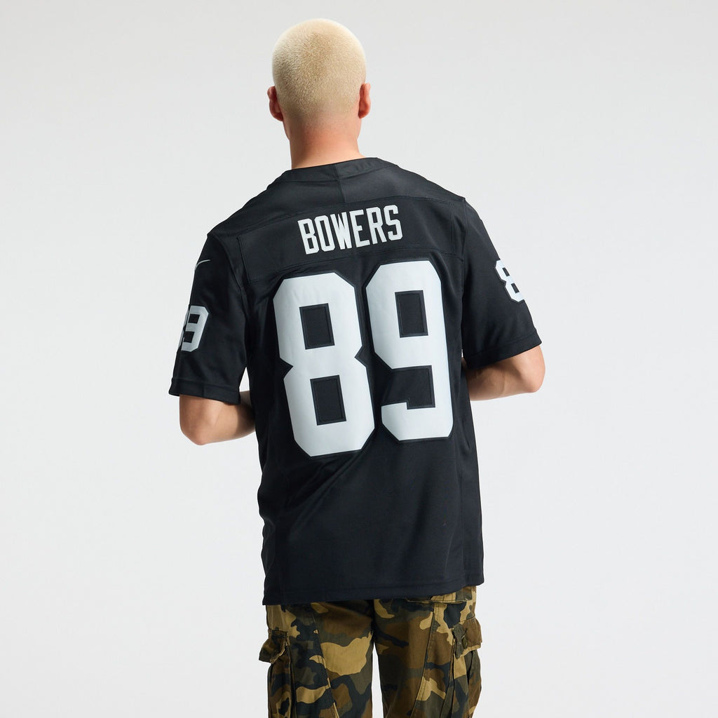 Men's Las Vegas Raiders Brock Bowers Nike Black Team Vapor Fuse Stitched Limited Jersey
