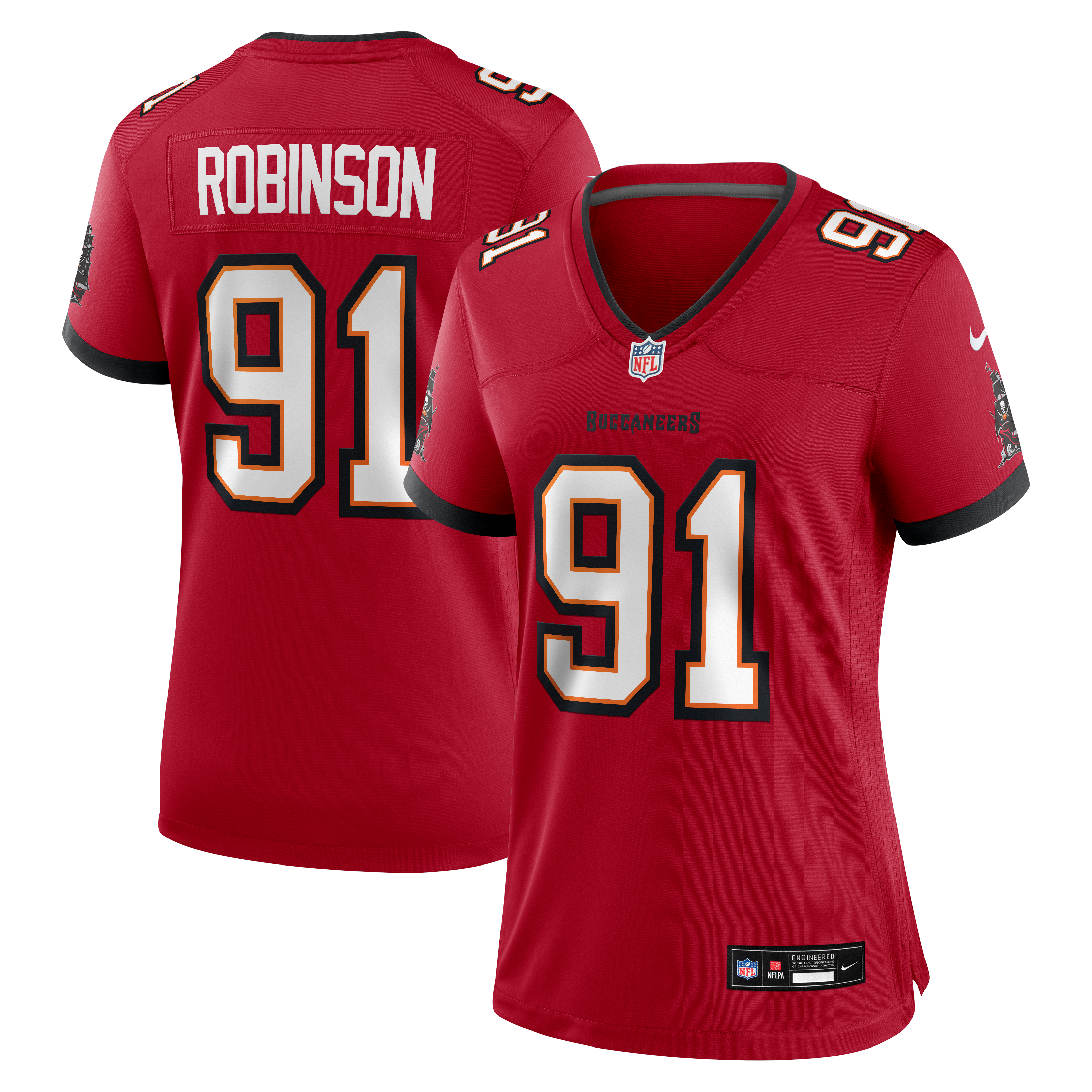 Women's Tampa Bay Buccaneers Ashawn Robinson Nike Red Team Game Jersey