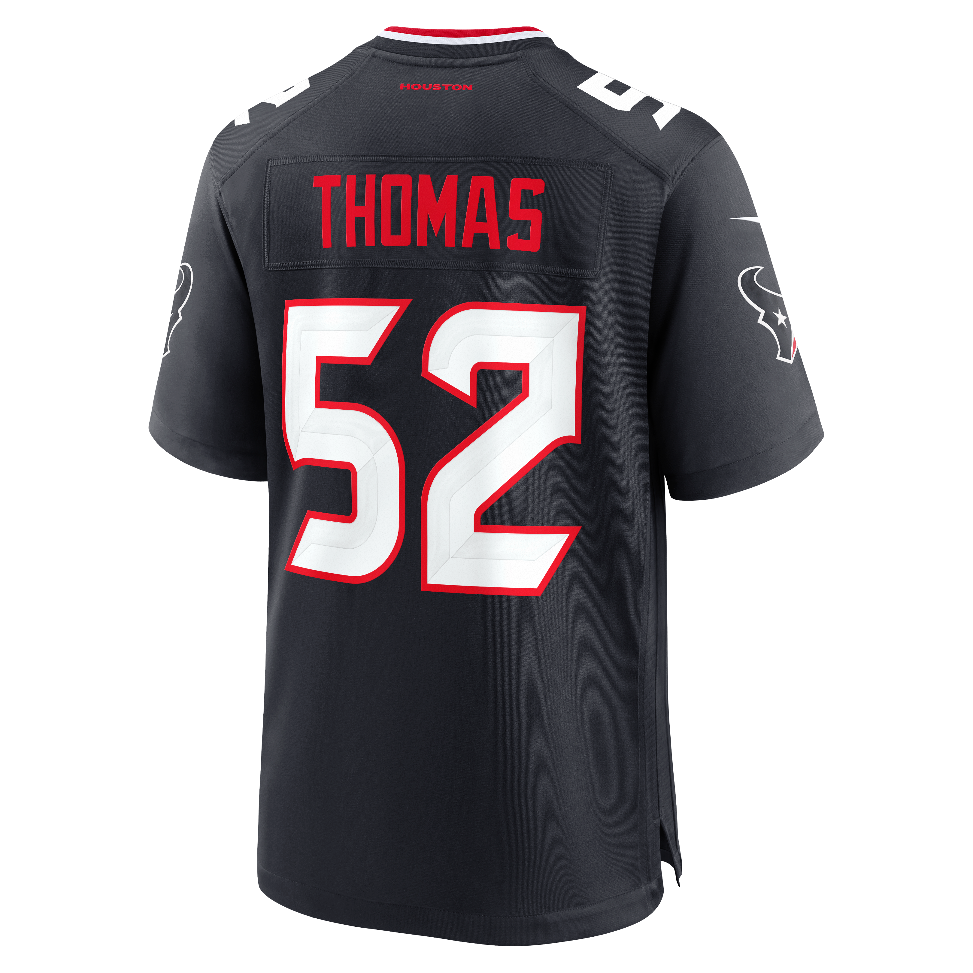 Men's Houston Texans Xavier Thomas Nike Navy Team Game Jersey