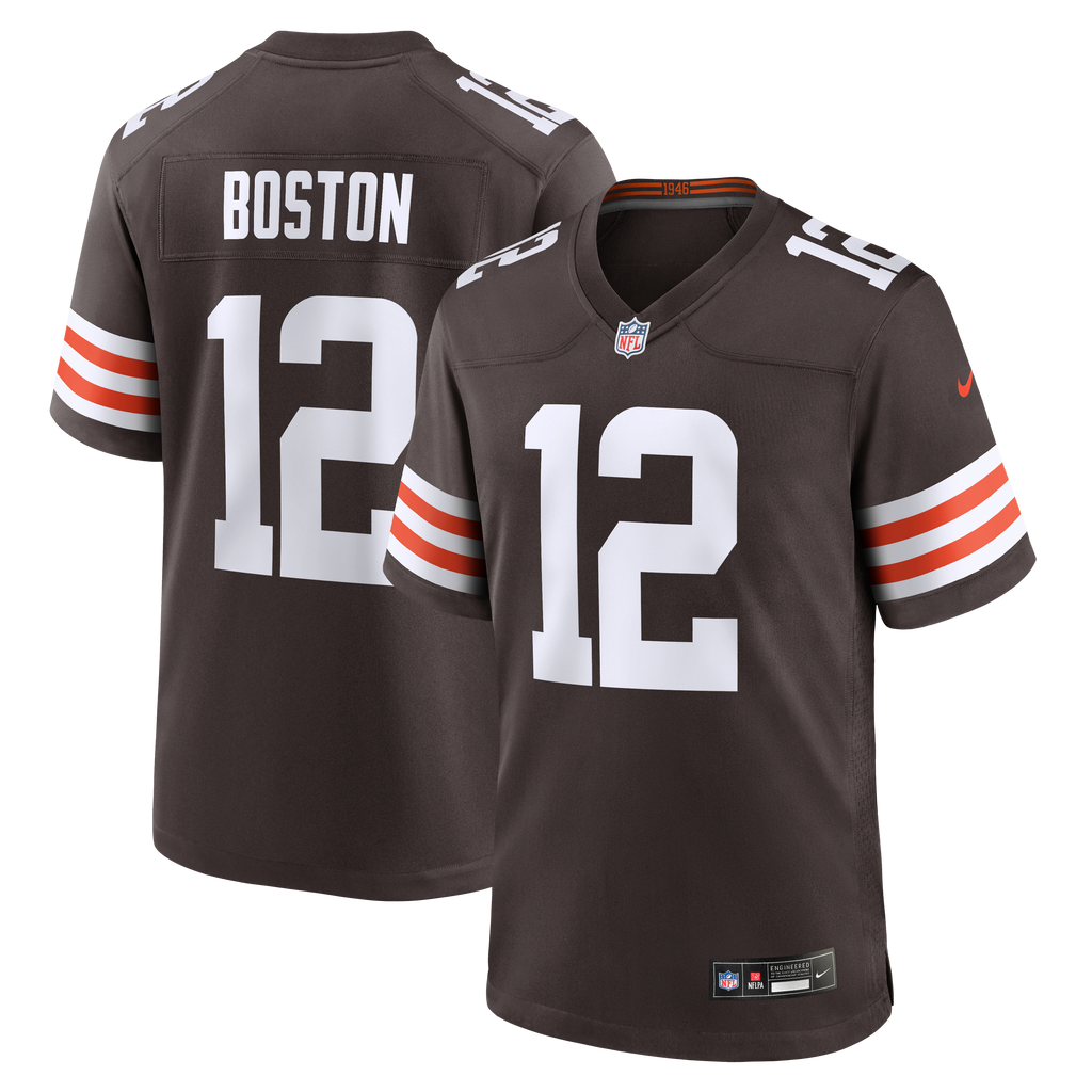 Men's Cleveland Browns Denzel Boston Nike Brown Game Jersey